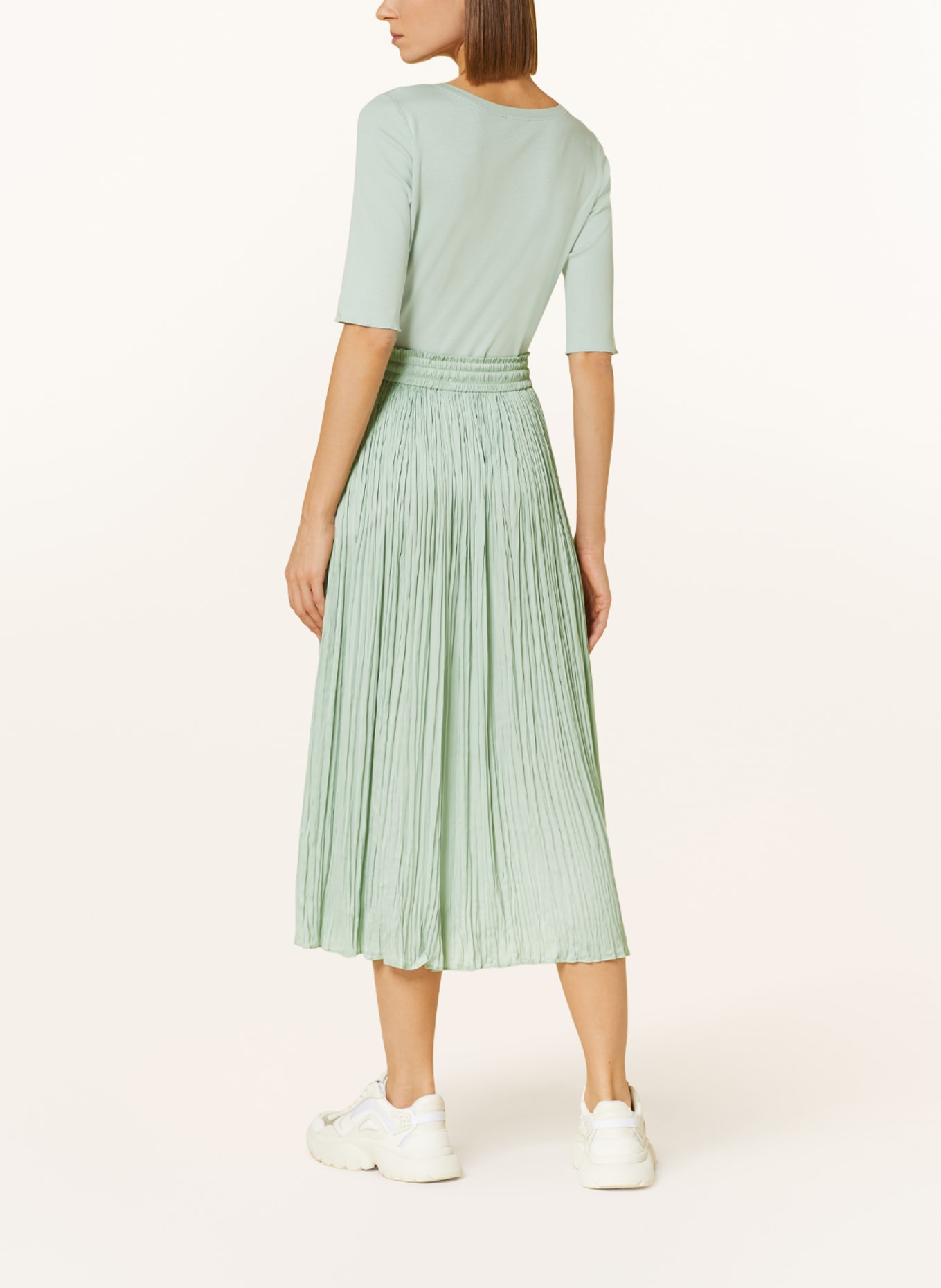 MARC CAIN Pleated skirt, Color: 509 soft sage (Image 3)