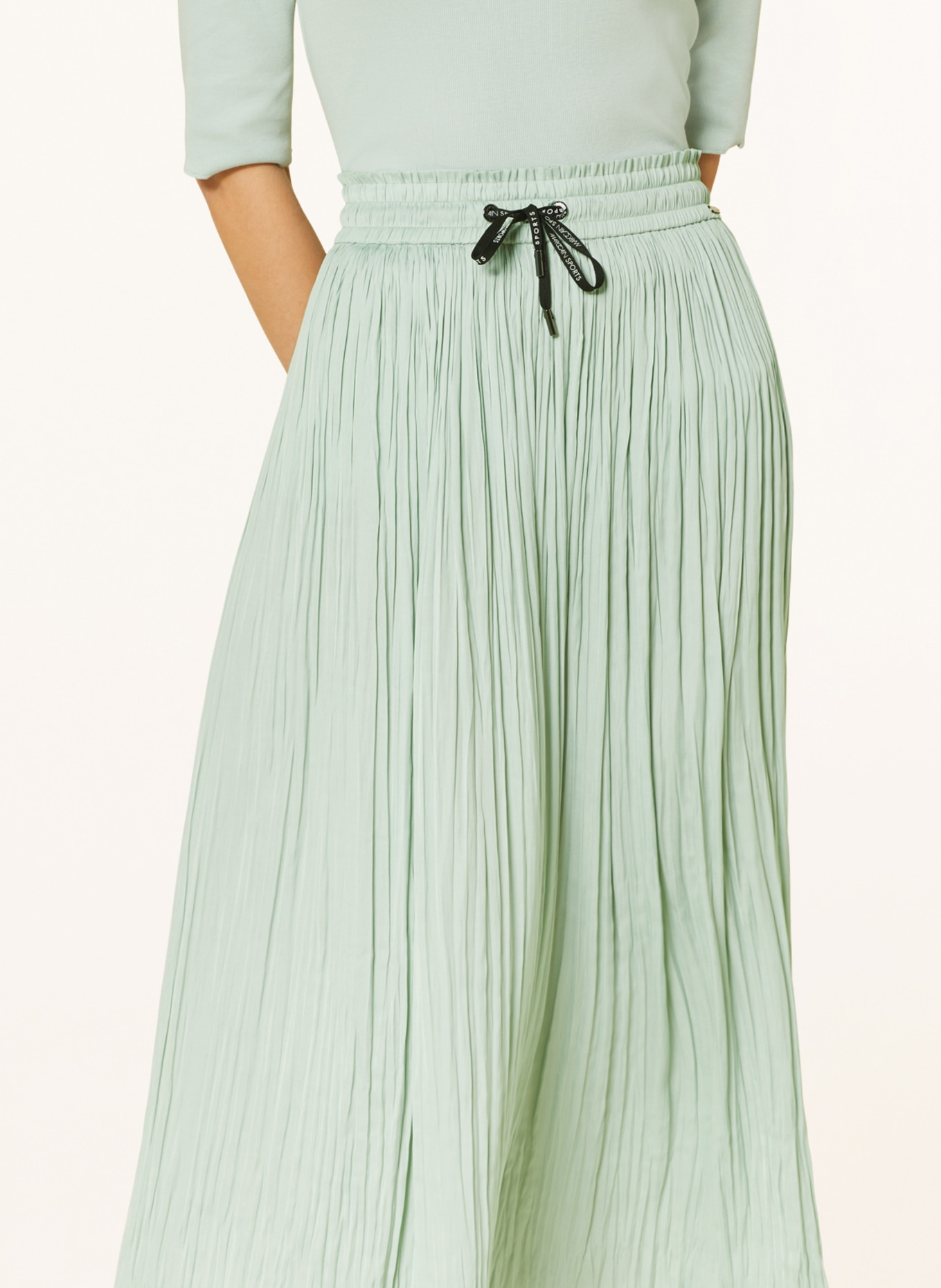 MARC CAIN Pleated skirt, Color: 509 soft sage (Image 4)