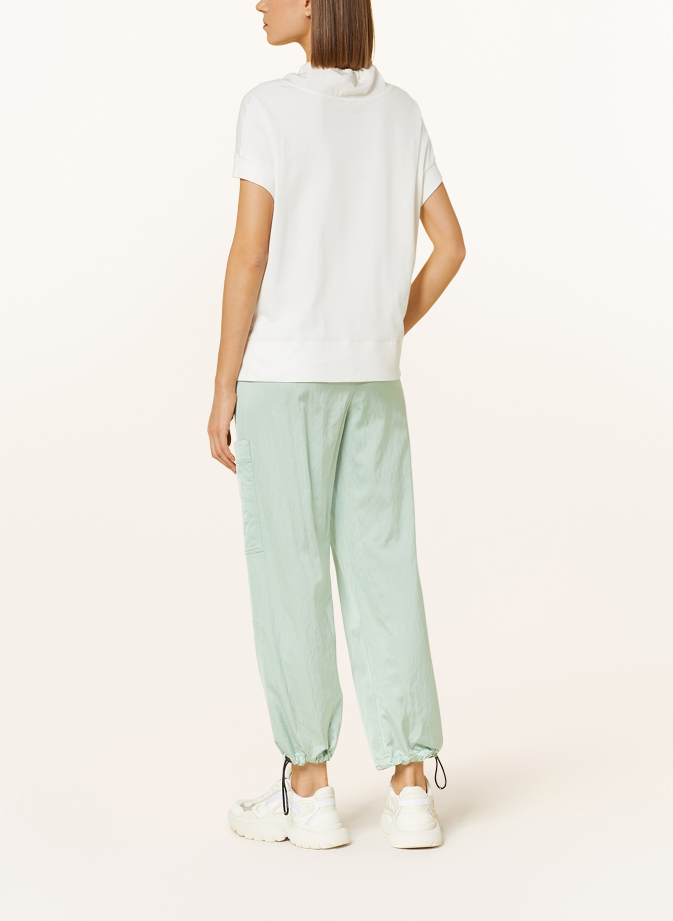 MARC CAIN T-shirt in mixed materials, Color: 110 off (Image 3)
