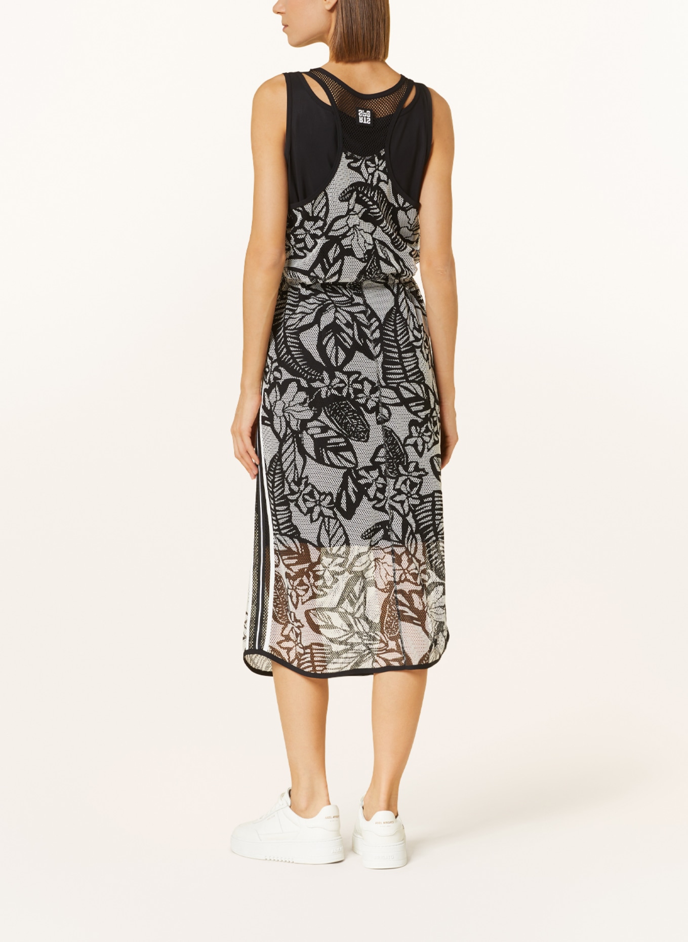 MARC CAIN Mesh dress, Color: 910 black and white (Image 3)