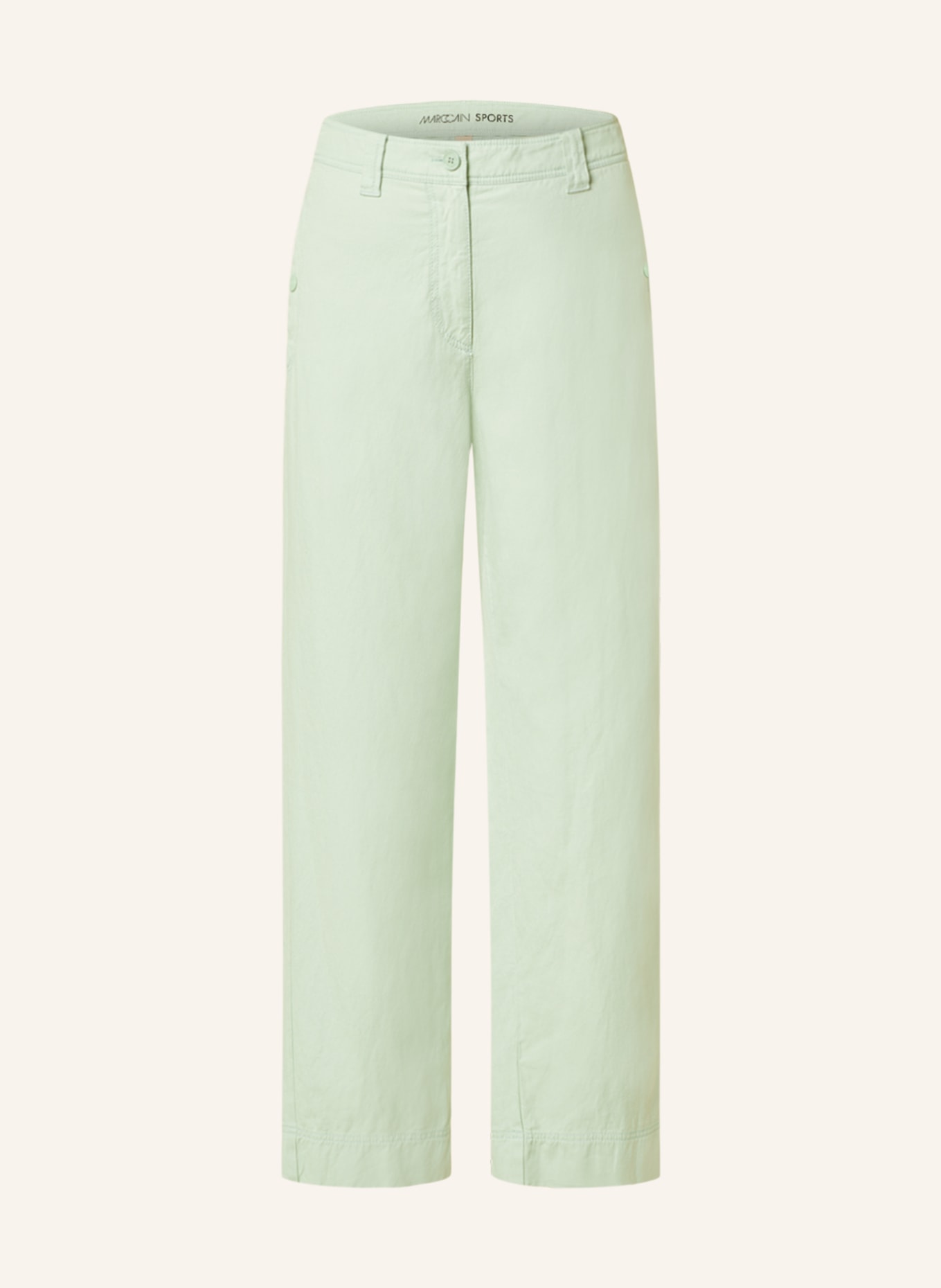 MARC CAIN Culottes with linen, Color: 509 soft sage (Image 1)