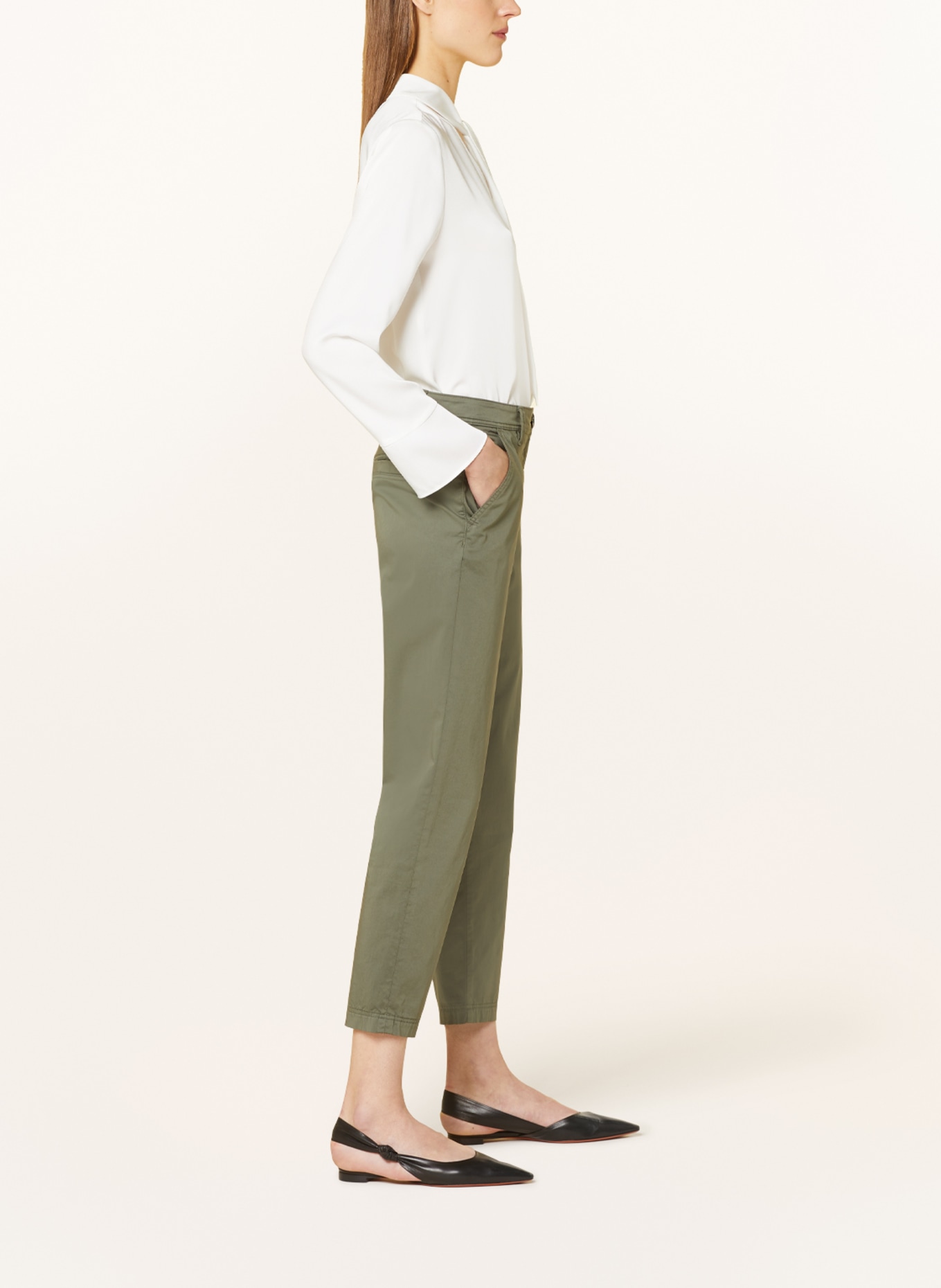 MARC CAIN 7/8 pants, Color: 592 forest night (Image 4)