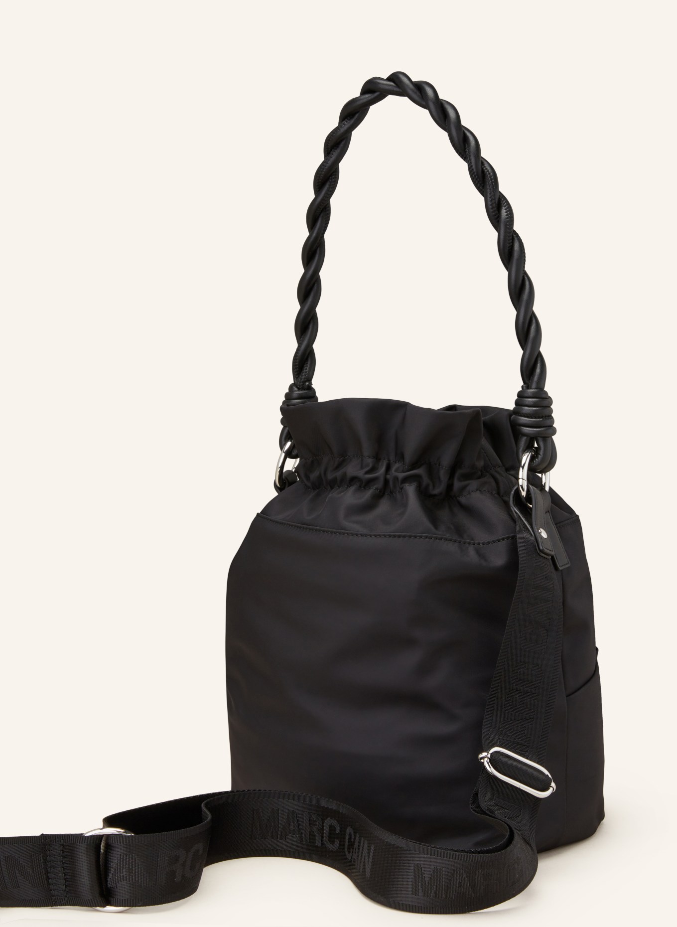 MARC CAIN Pouch bag, Color: BLACK (Image 2)