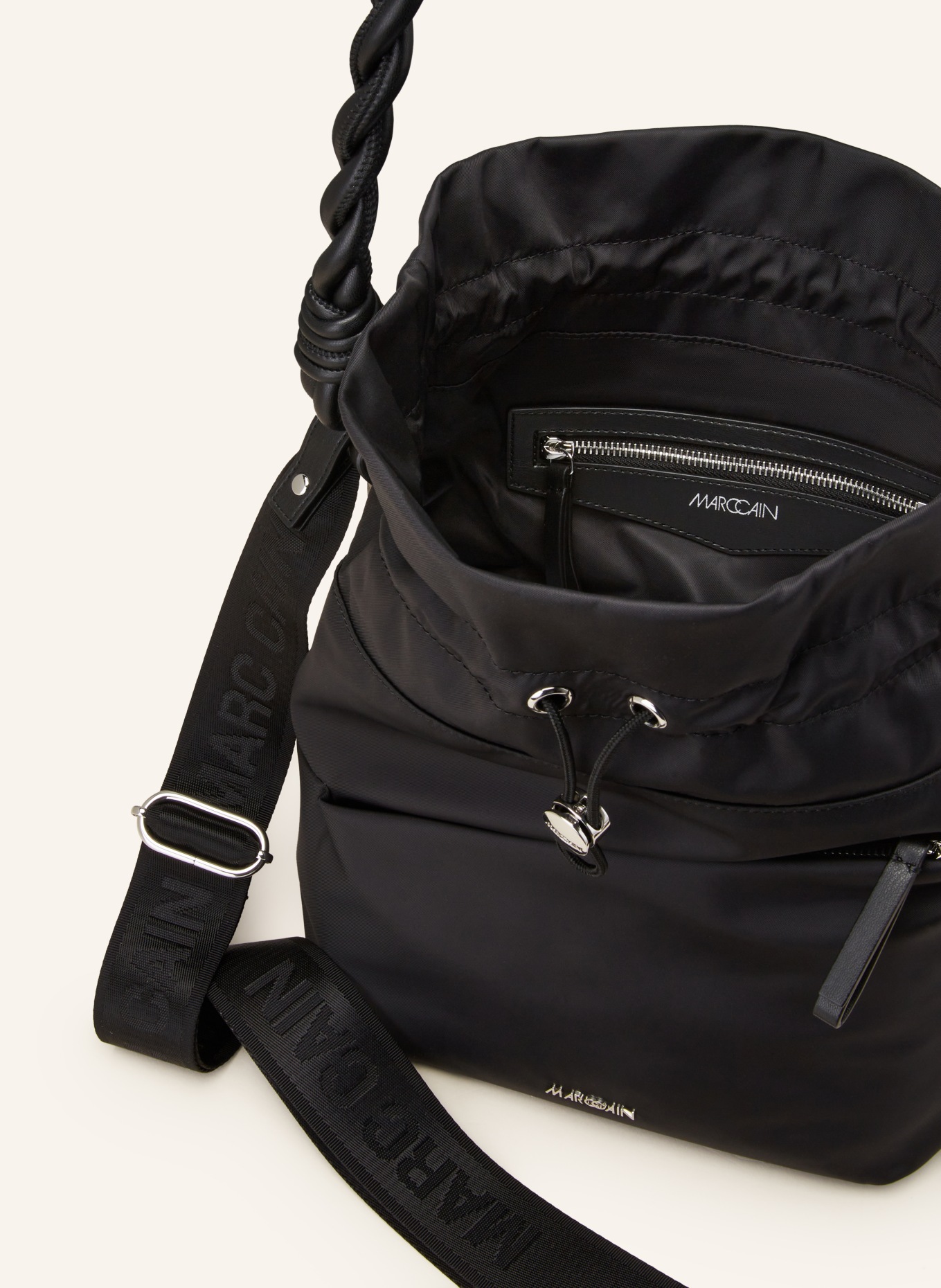 MARC CAIN Pouch bag, Color: BLACK (Image 3)