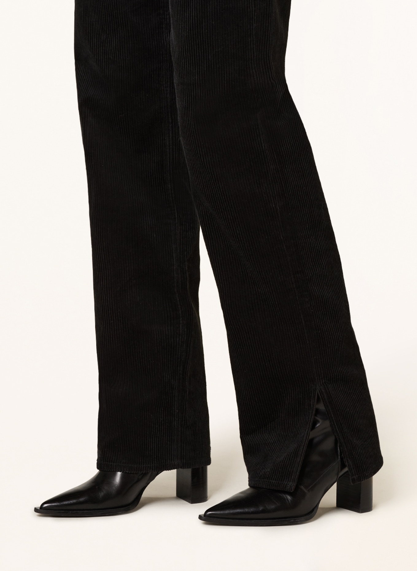 ANINE BING Manšestrové kalhoty ROY, Barva: BLACK BLACK (Obrázek 5)
