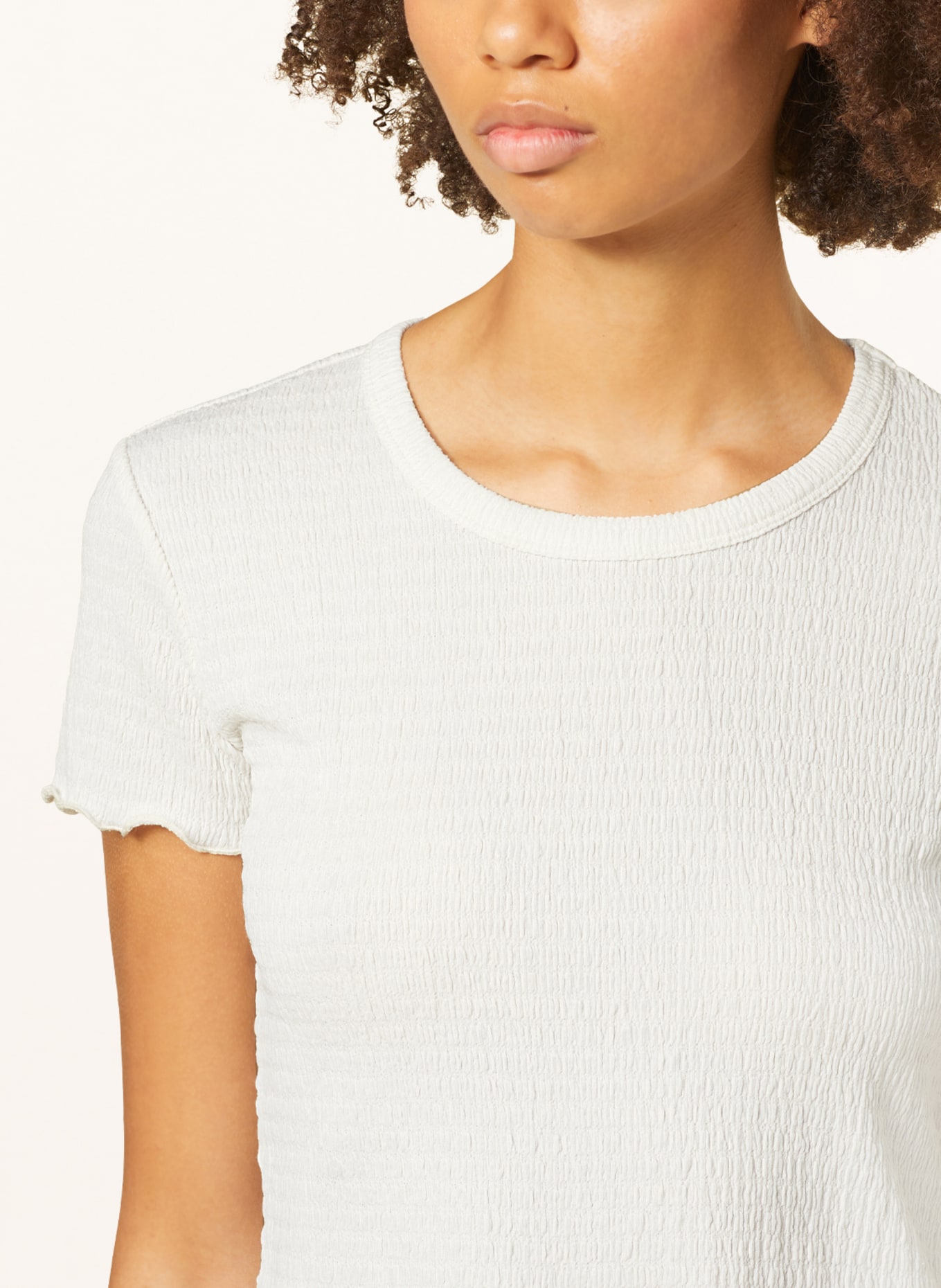 GUESS Cropped shirt, Color: CREAM (Image 4)
