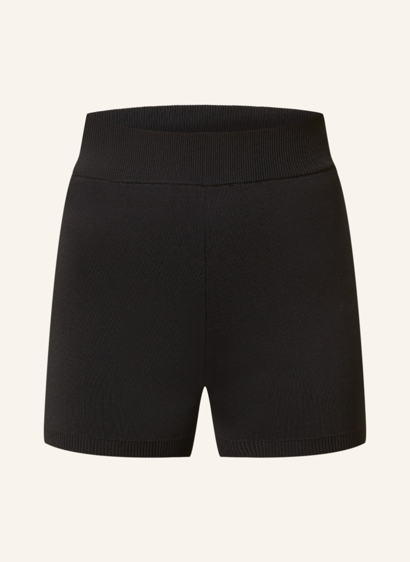 GUESS Knit shorts ALEXIA with decorative gems, Color: BLACK (Image 1)
