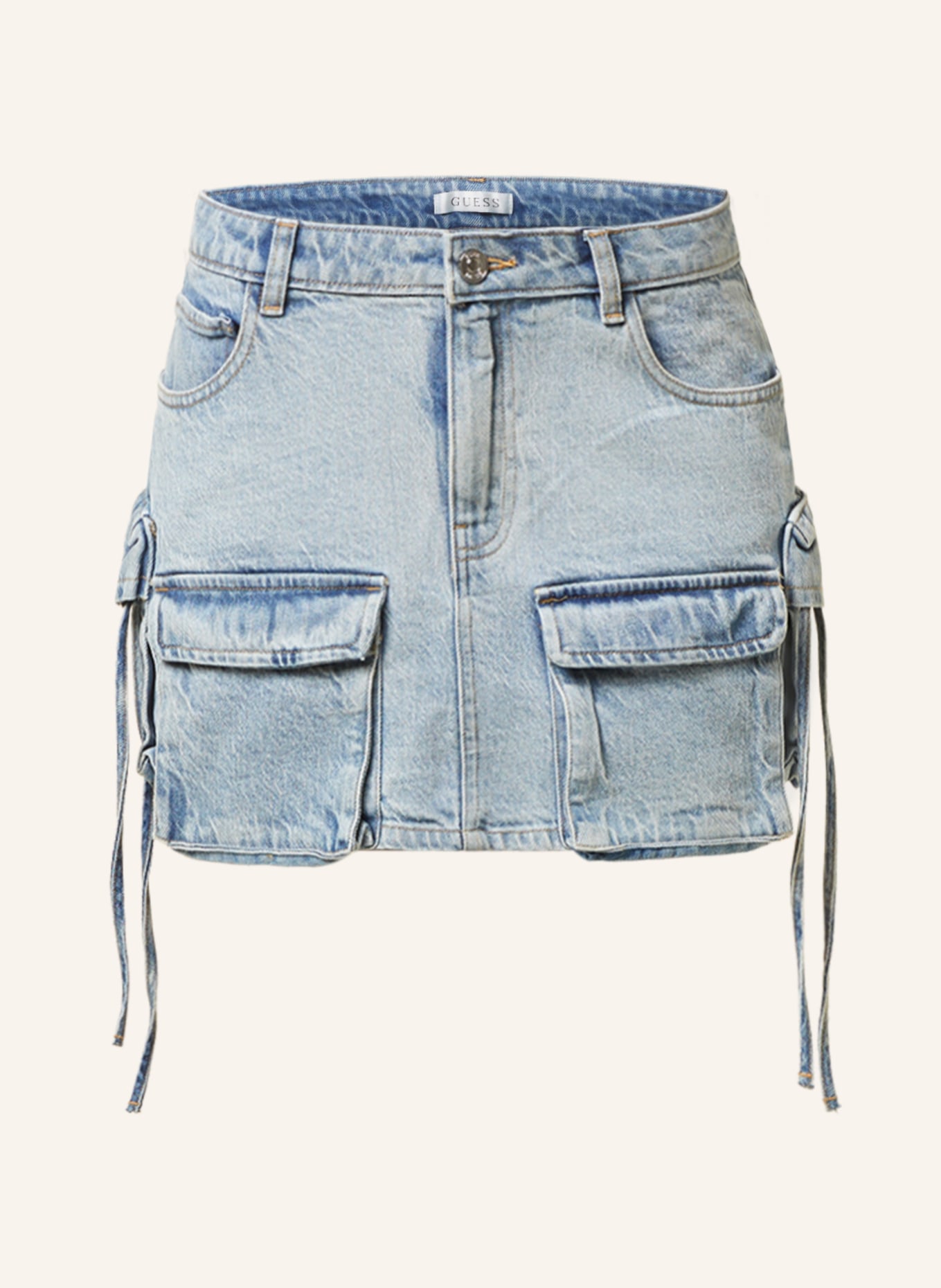 GUESS Spódnica jeansowa DEVON, Kolor: MRC1 MERCI (Obrazek 1)