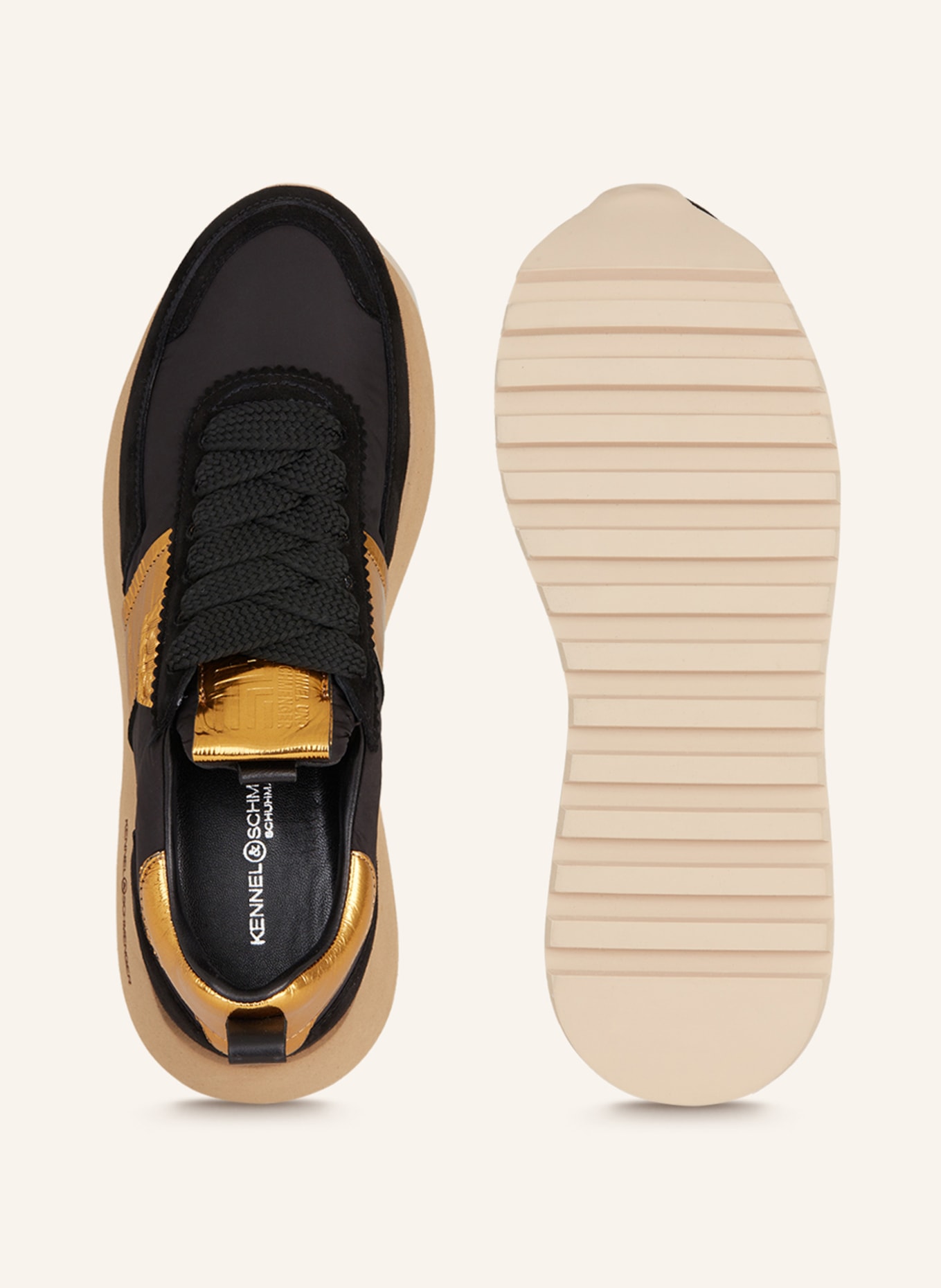 KENNEL & SCHMENGER Sneaker TONIC, Farbe: SCHWARZ/ GOLD (Bild 5)