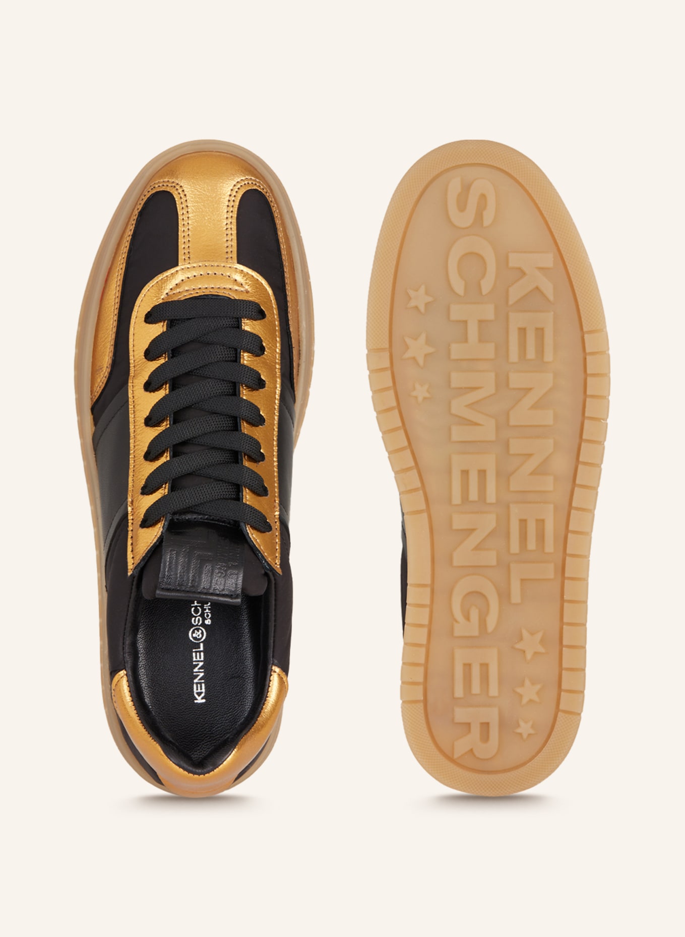 KENNEL & SCHMENGER Sneakers DRIFT, Color: BLACK/ GOLD (Image 5)