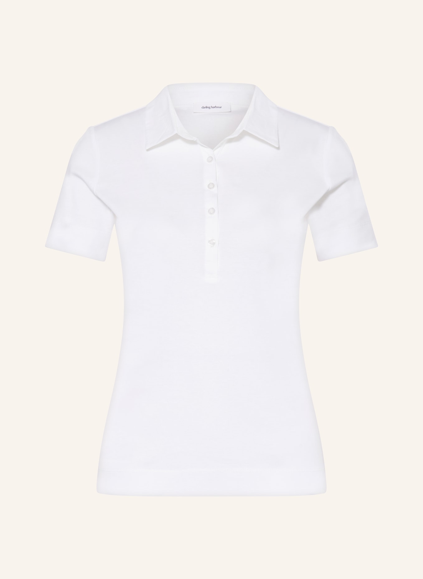 darling harbour Jersey polo shirt, Color: WEISS (Image 1)