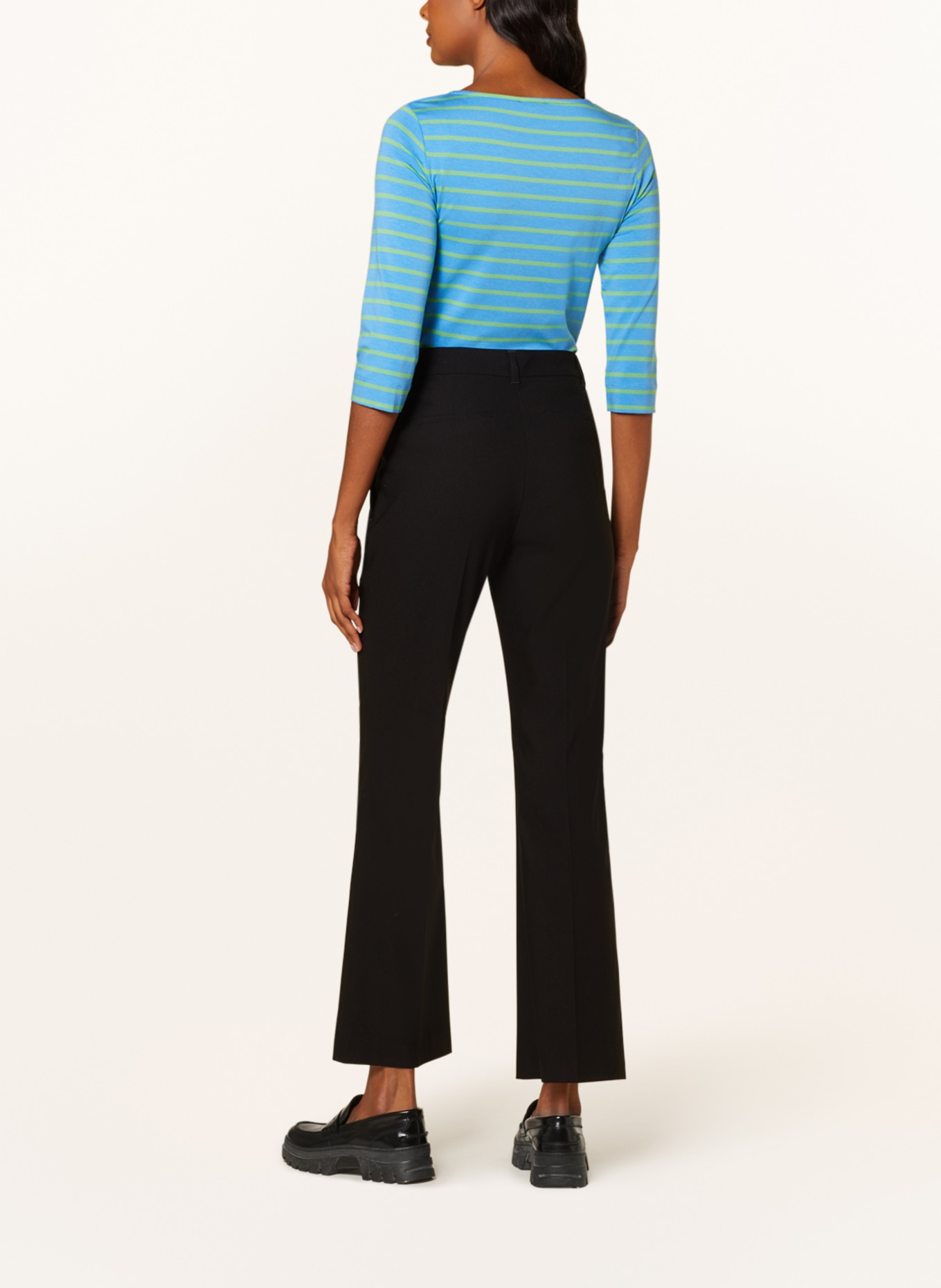 darling harbour Shirt mit 3/4-Arm: AZURBLAU/APFELGRÜN