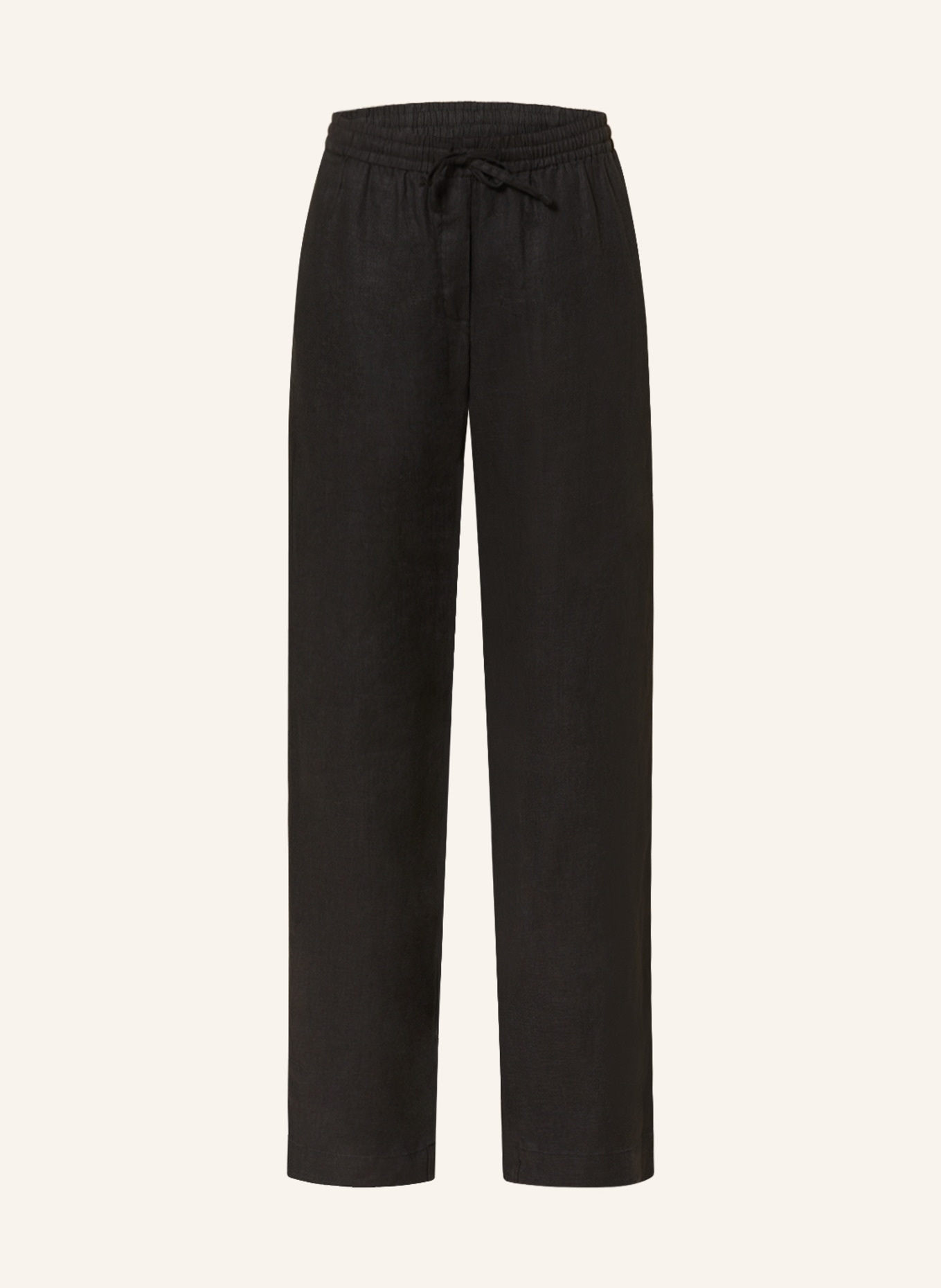 SAMSØE  SAMSØE Linen trousers HOYS, Color: BLACK (Image 1)