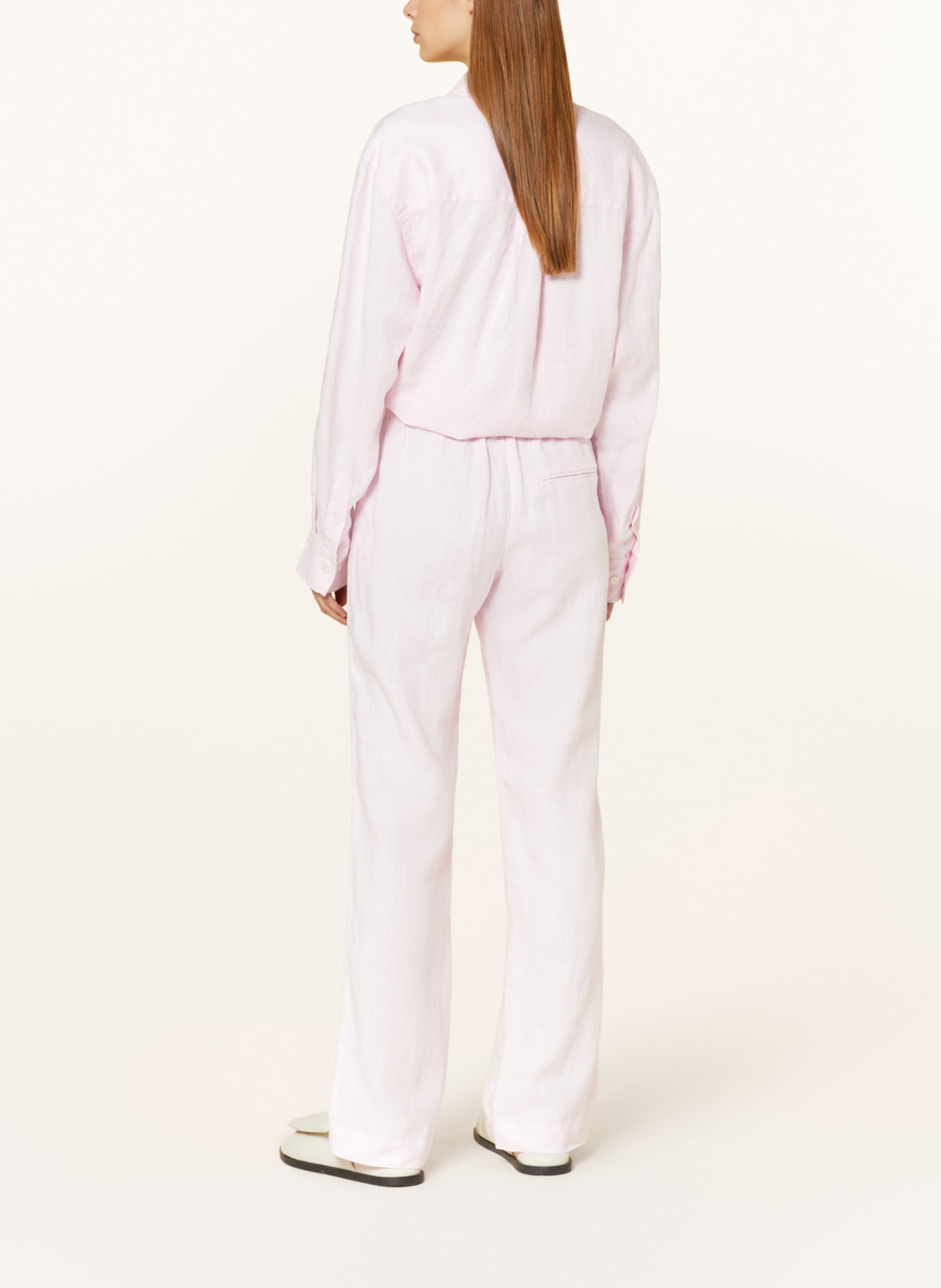 SAMSØE  SAMSØE Linen trousers HOYS, Color: PINK (Image 3)