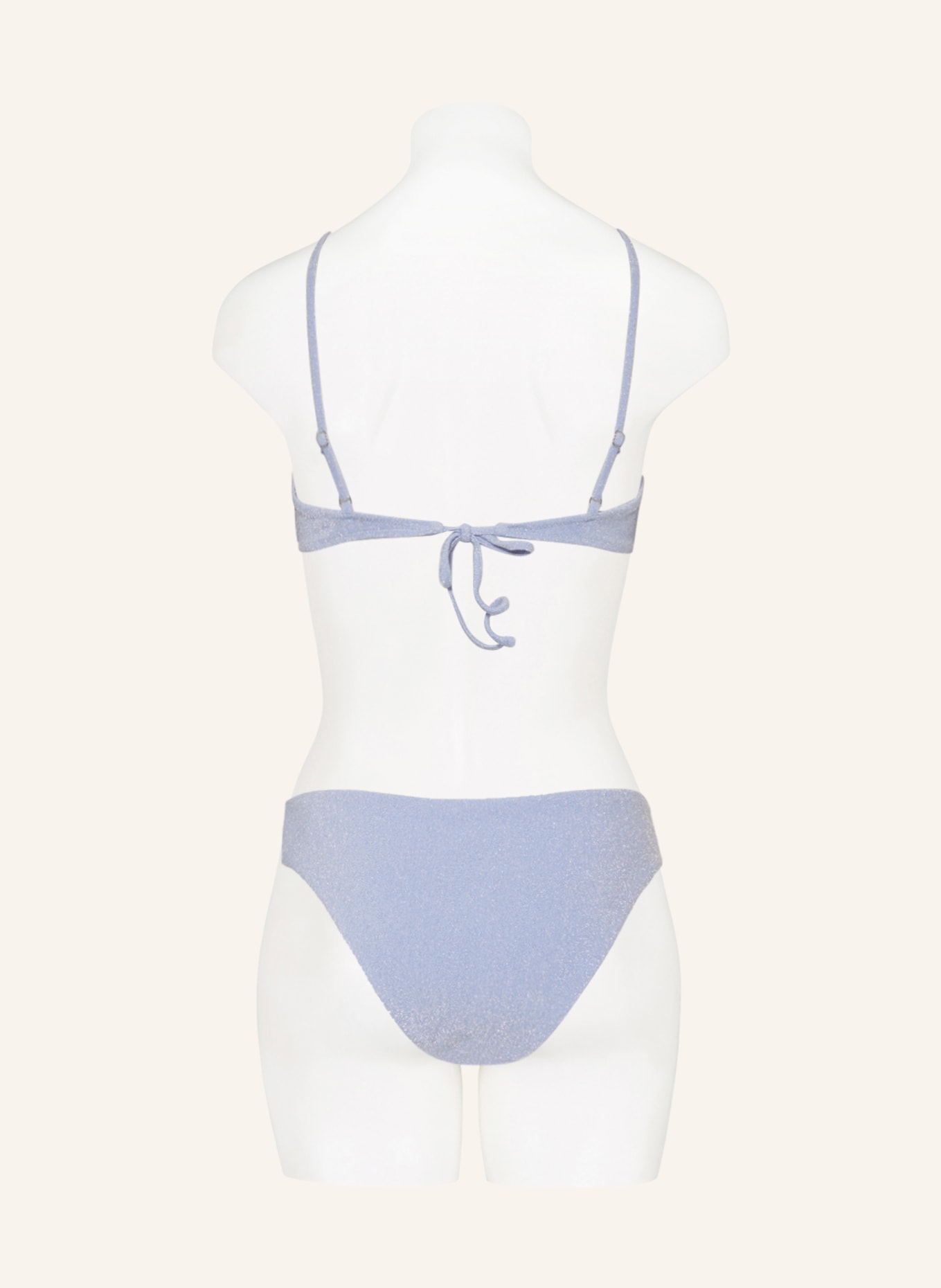 SAMSØE  SAMSØE Triangle bikini top ALYSSA with glitter thread, Color: LIGHT BLUE (Image 3)