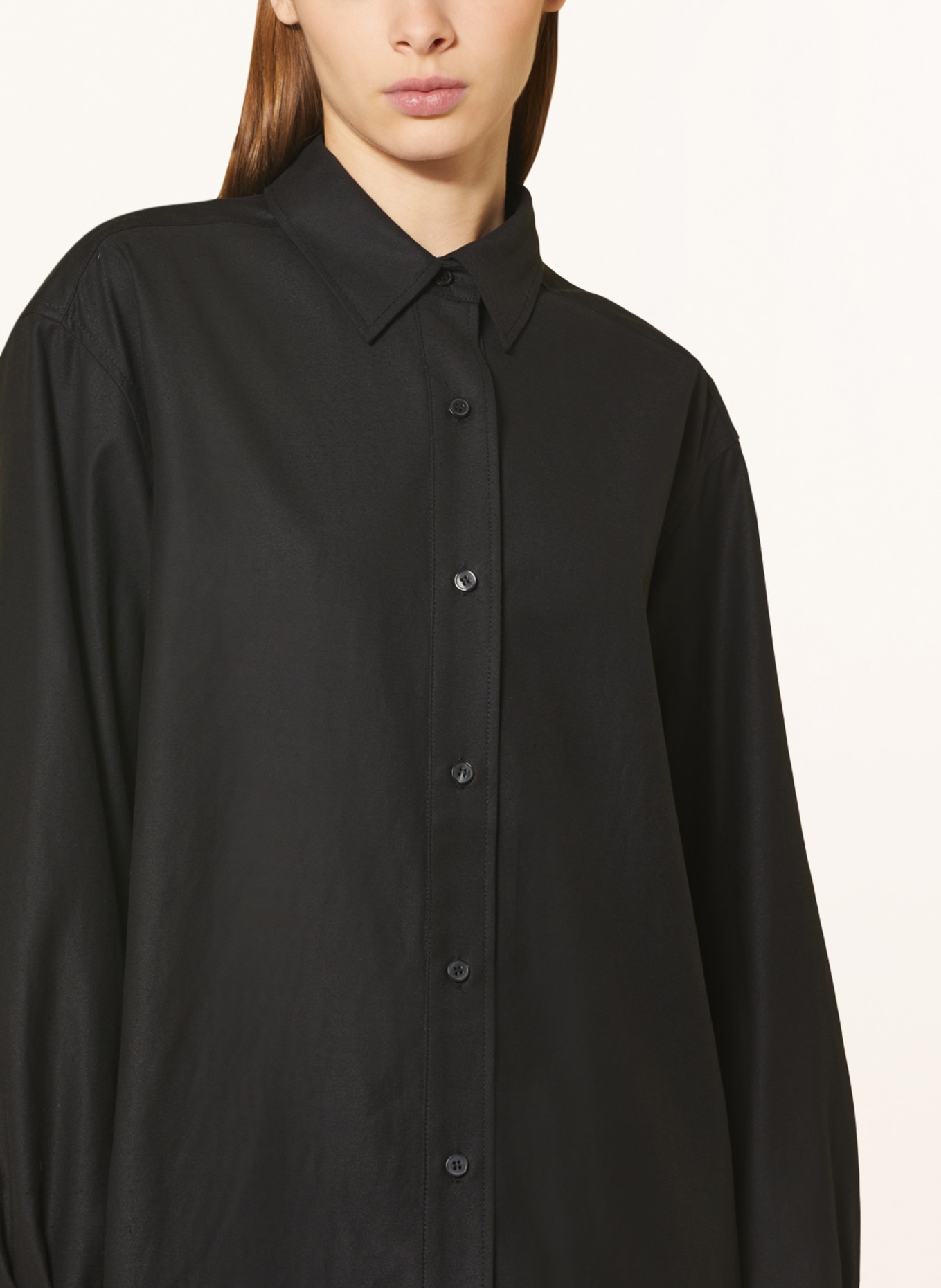 SAMSØE  SAMSØE Oversized shirt blouse SALOVA in linen, Color: BLACK (Image 4)