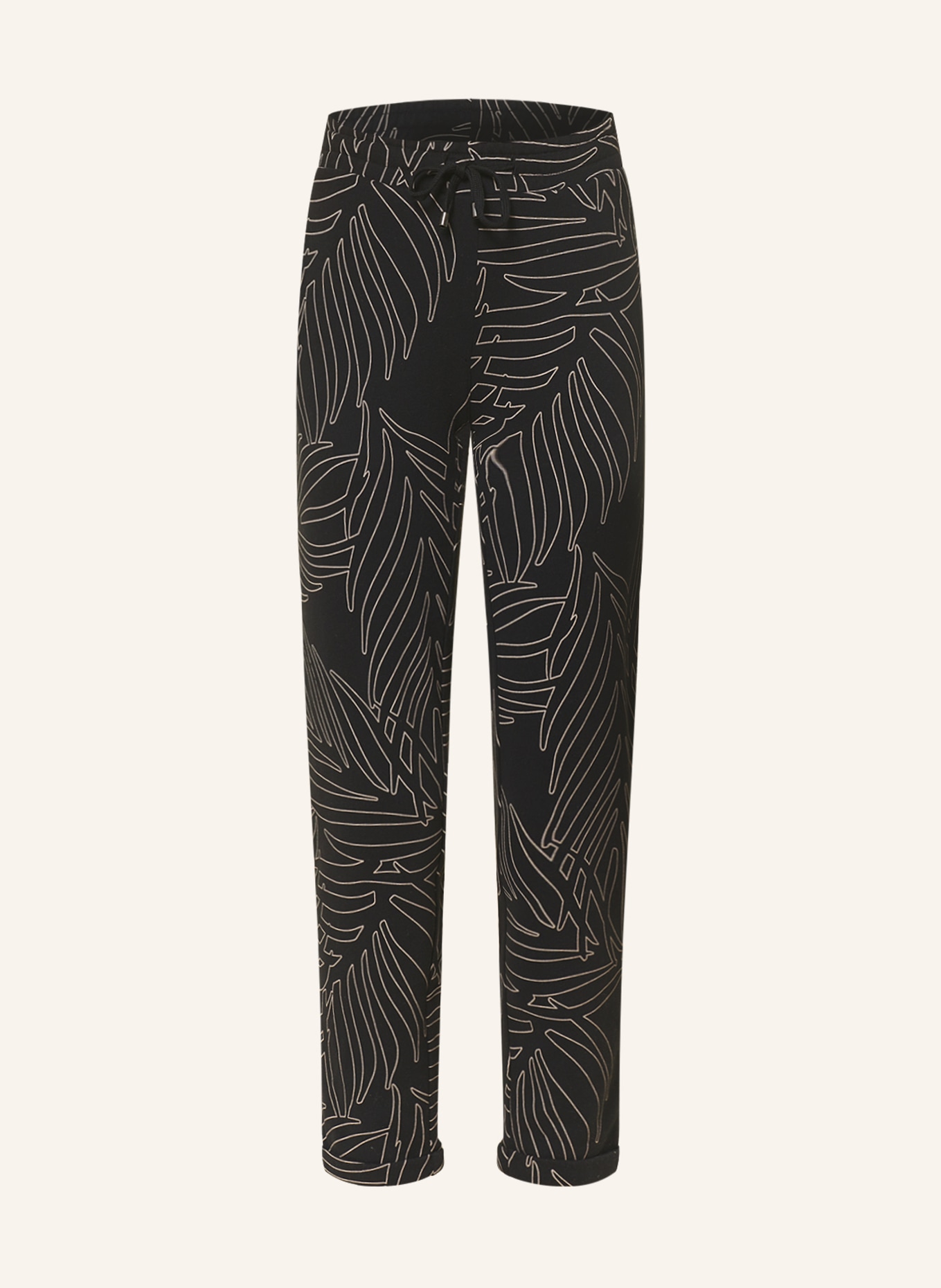 Juvia Sweatpants MARGIE, Color: BLACK/ CREAM (Image 1)