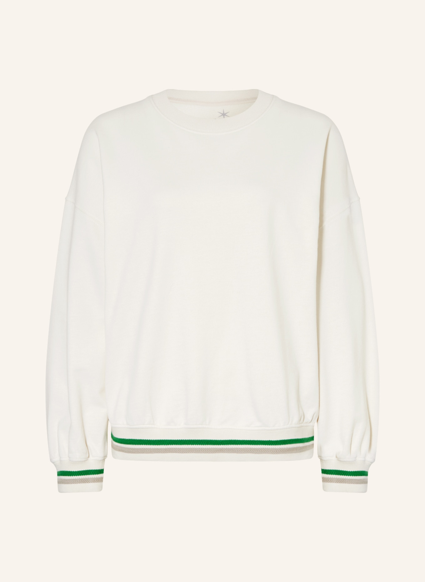 Juvia Sweatshirt VICKY, Farbe: CREME/ GRÜN(Bild null)