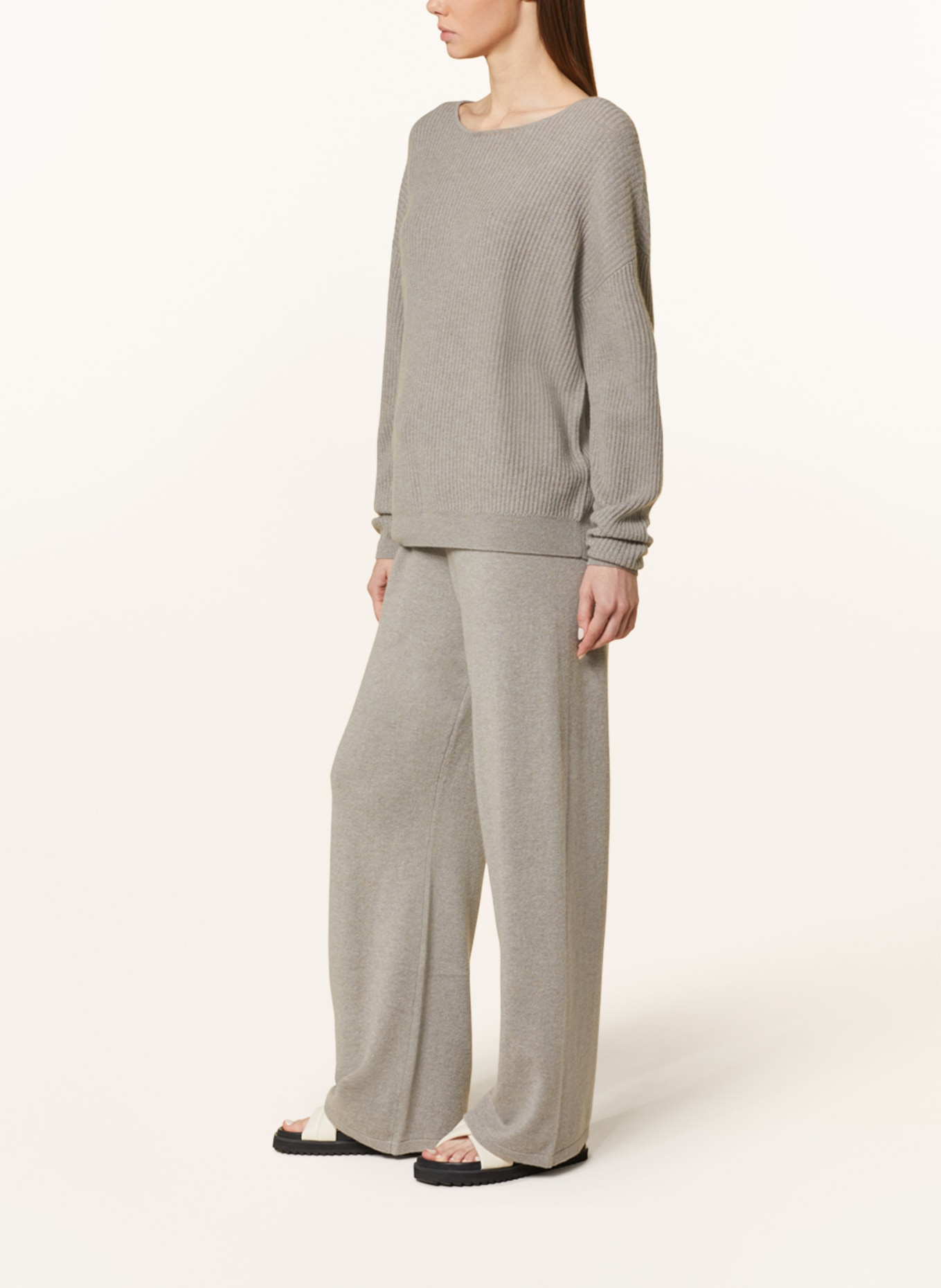 Juvia Knit trousers FELINA, Color: TAUPE (Image 4)