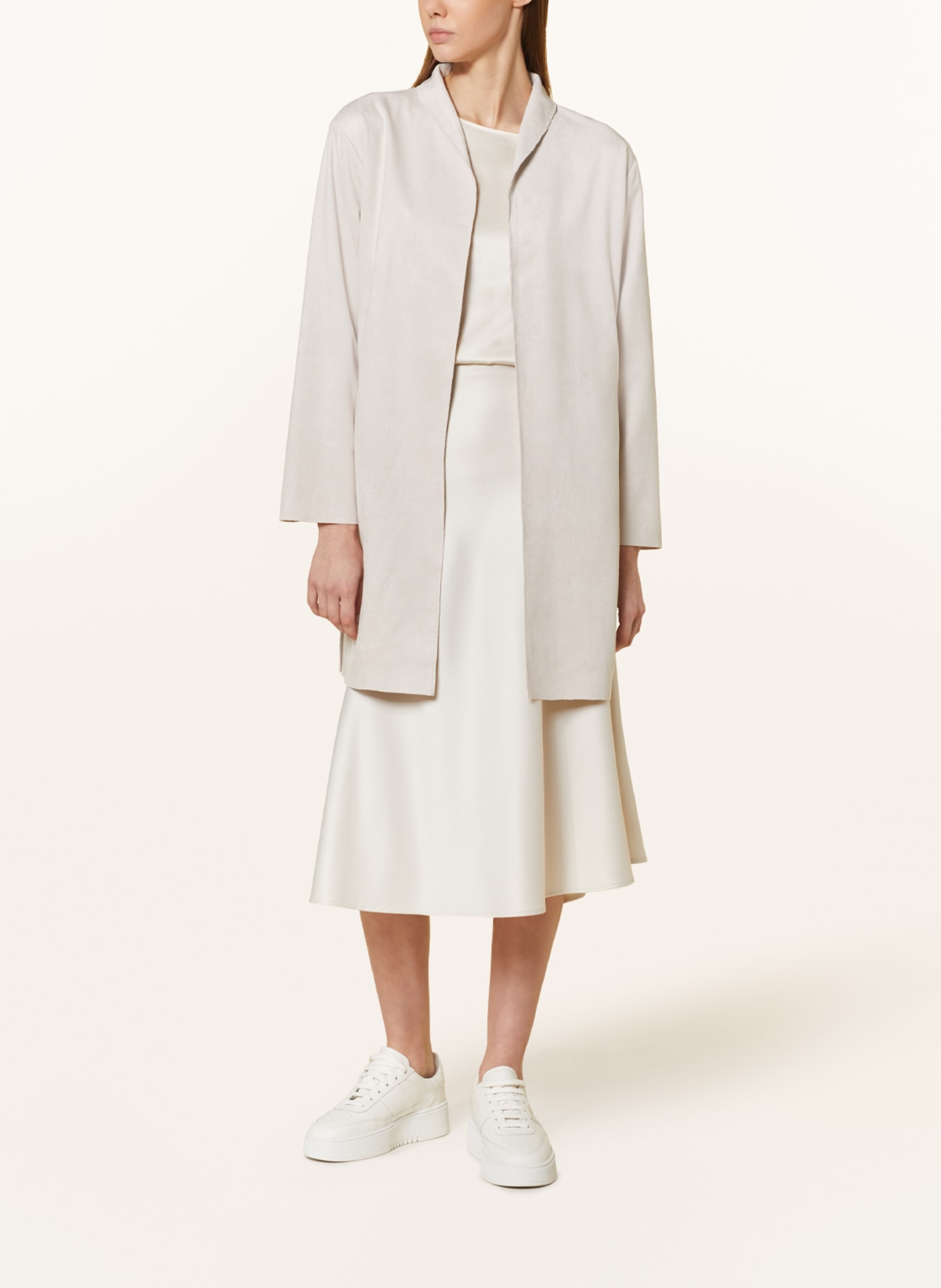 Juvia Trench coat IRA in leather look, Color: CREAM (Image 2)