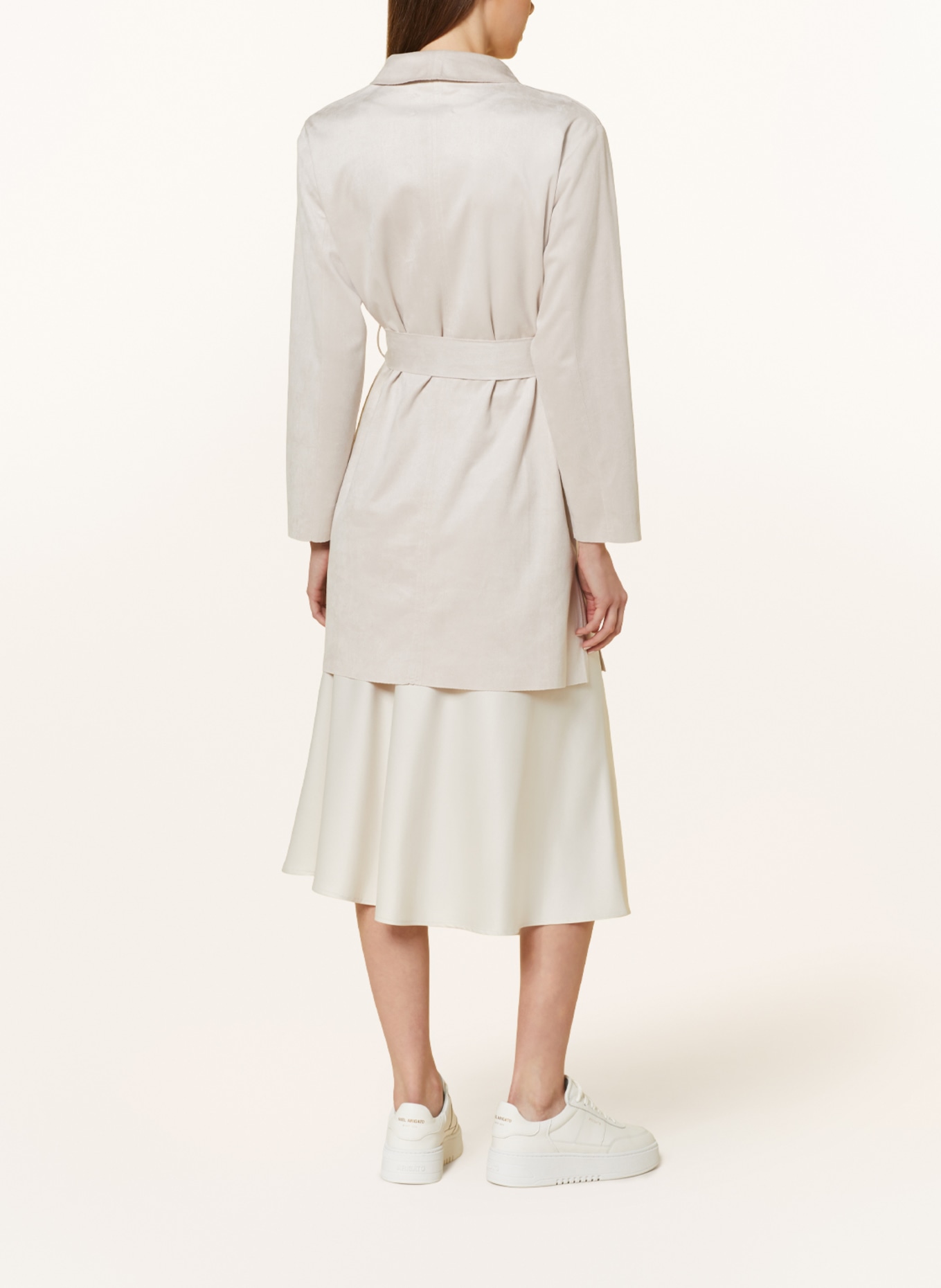 Juvia Trench coat IRA in leather look, Color: CREAM (Image 3)