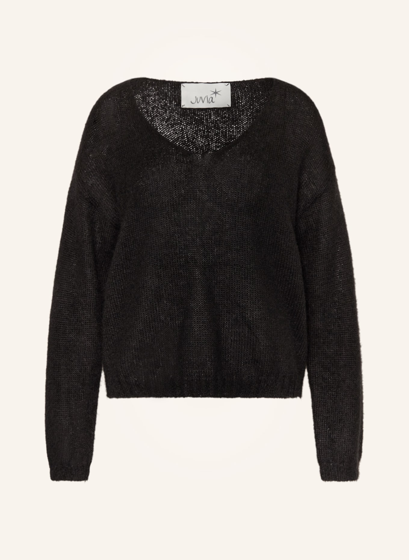 Juvia Sweater DARYA with mohair, Color: BLACK (Image 1)