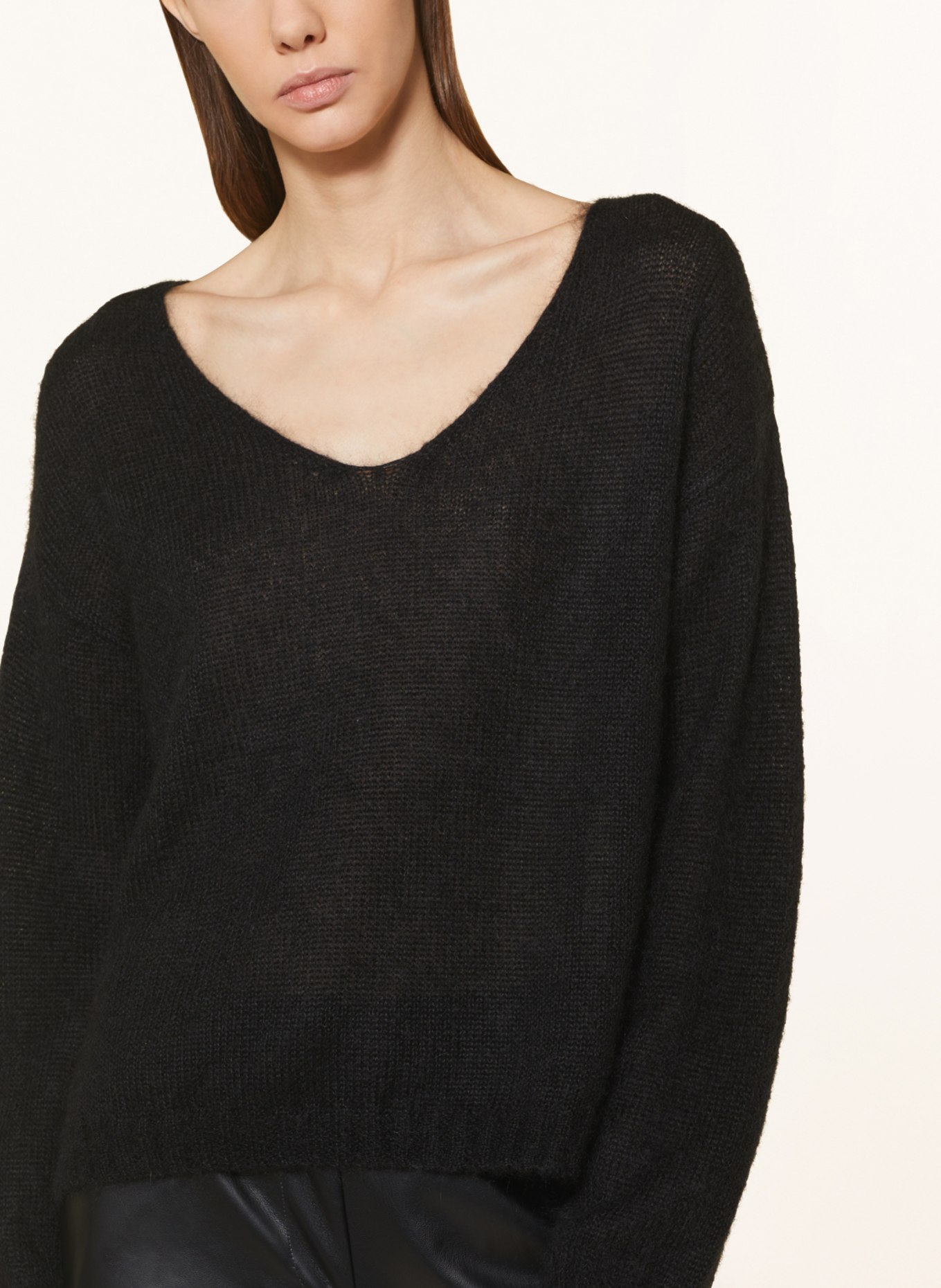 Juvia Sweater DARYA with mohair, Color: BLACK (Image 4)