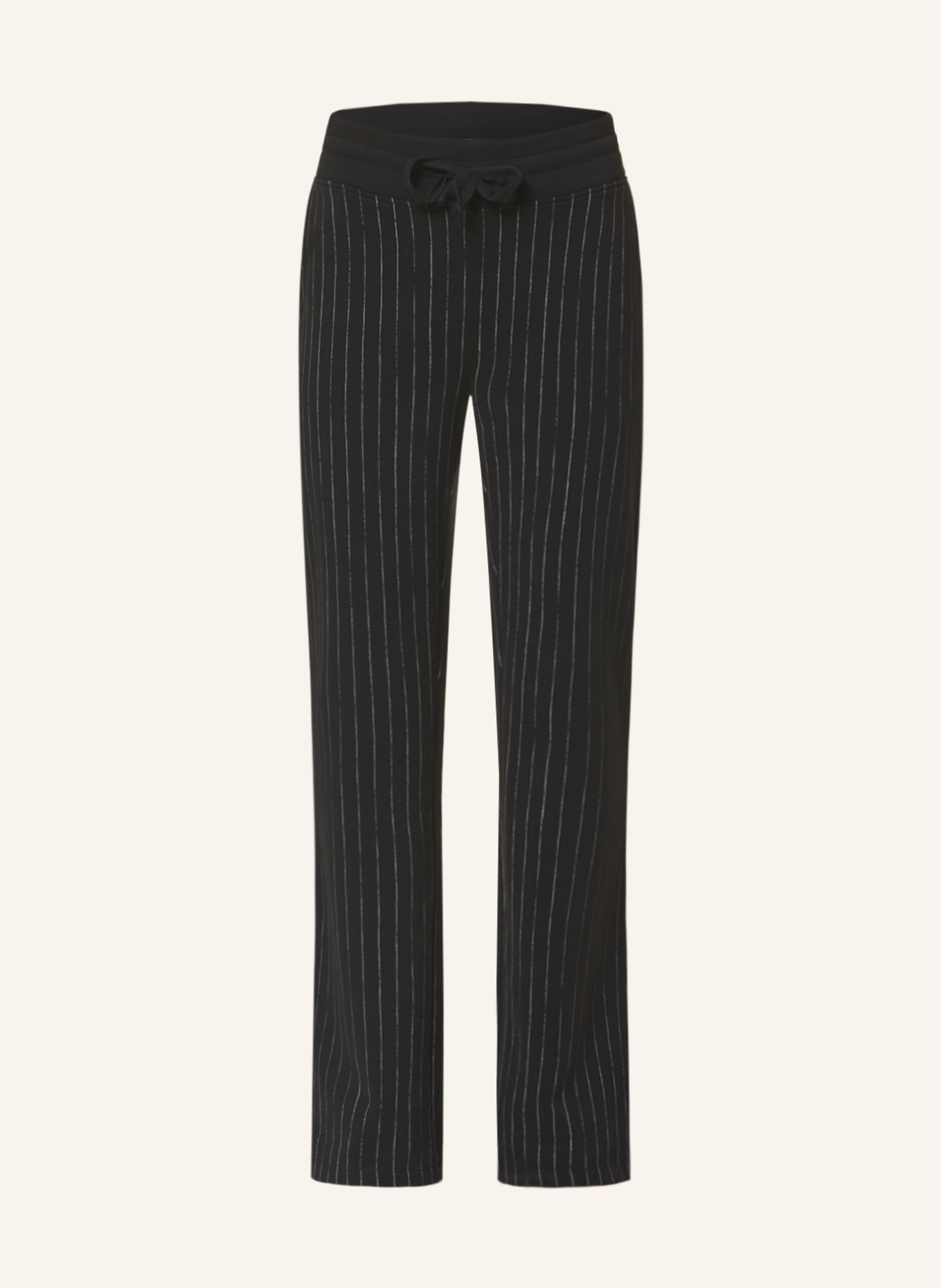 Juvia Sweatpants AGNES, Color: BLACK/ WHITE (Image 1)