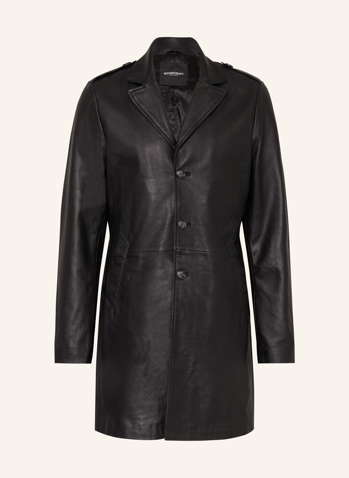 goosecraft Leather coat KAI, Color: BLACK (Image 1)