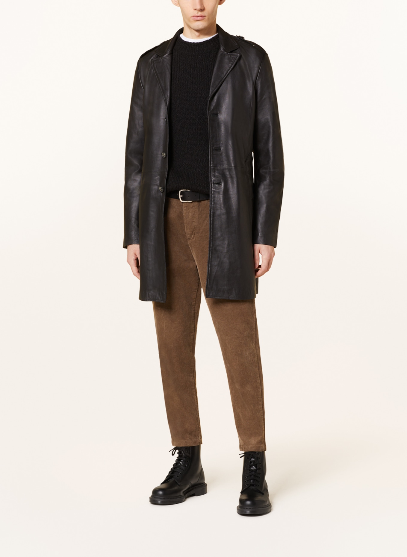 goosecraft Leather coat KAI, Color: BLACK (Image 2)