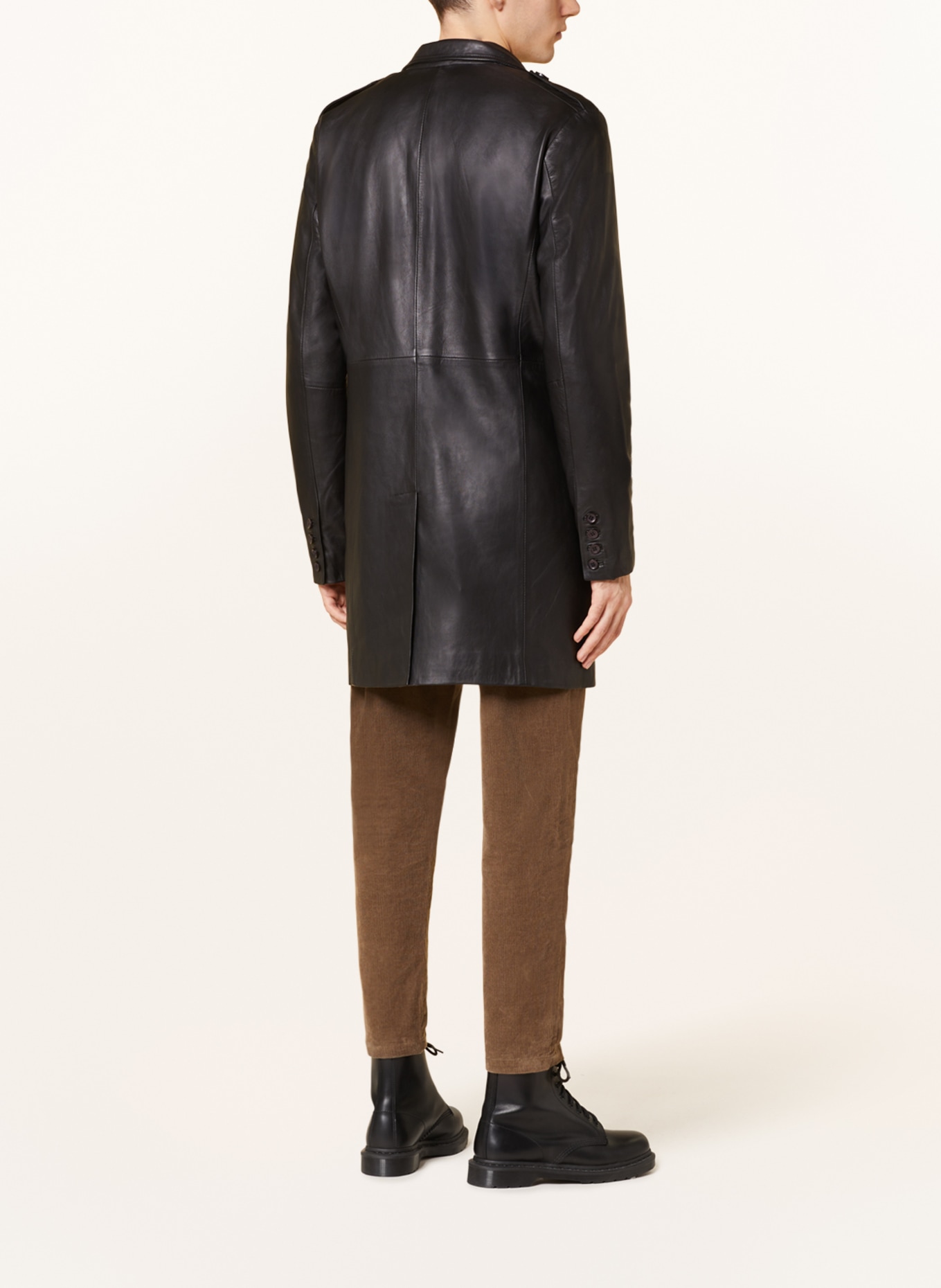 goosecraft Leather coat KAI, Color: BLACK (Image 3)