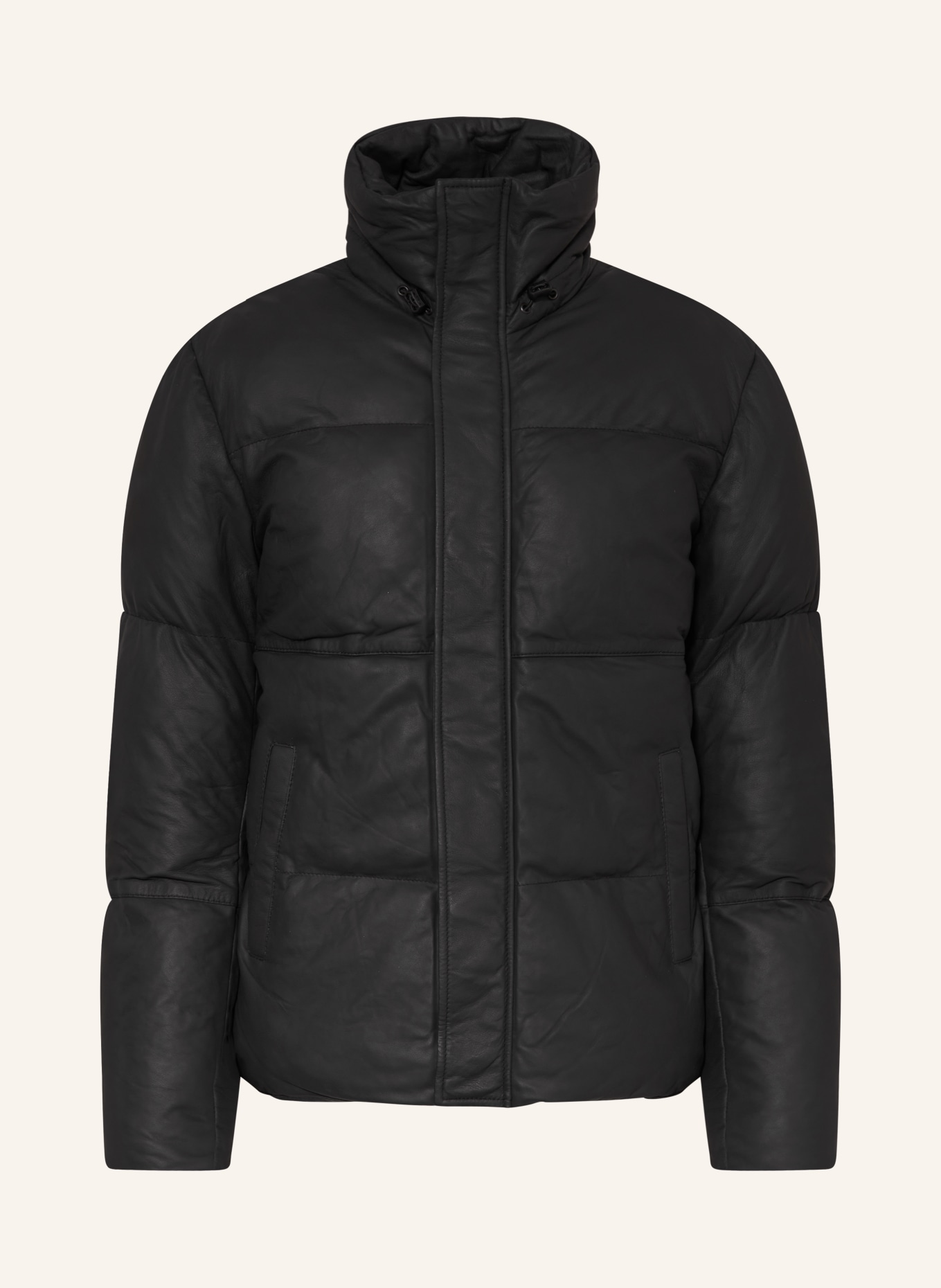 goosecraft Leather jacket STANWELL, Color: BLACK (Image 1)