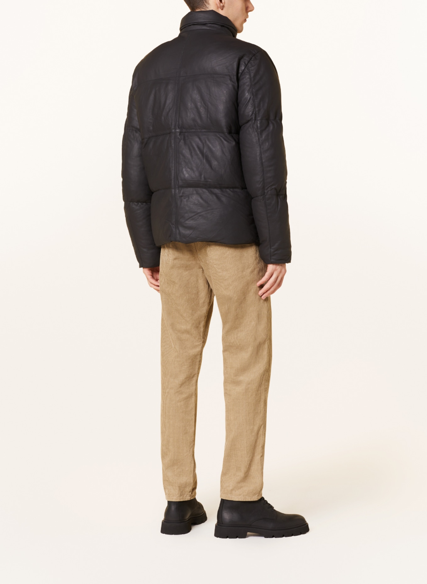 goosecraft Leather jacket STANWELL, Color: BLACK (Image 3)