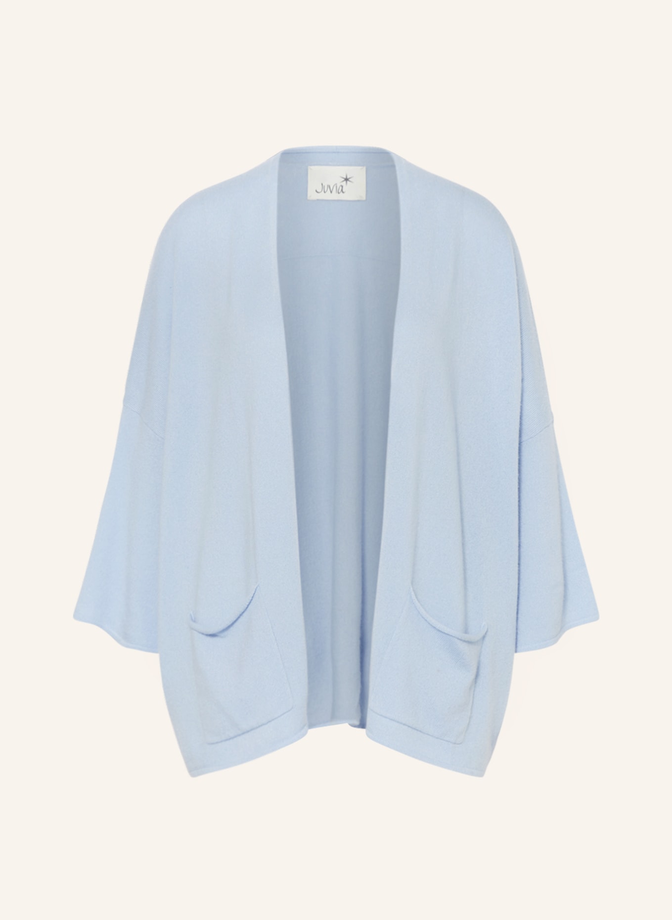 Juvia Knit cardigan IMKE with 3/4 sleeves, Color: LIGHT BLUE (Image 1)