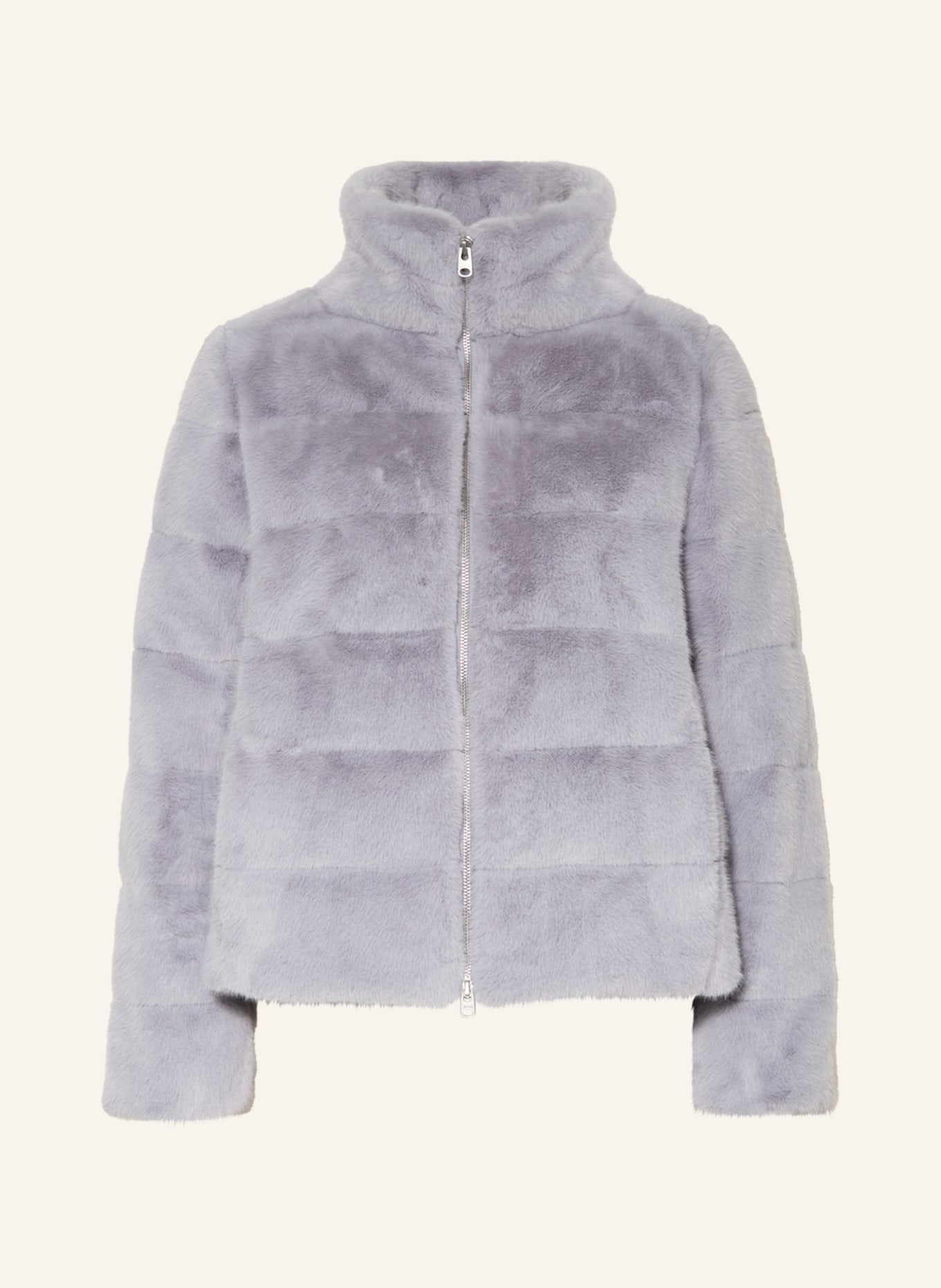 Juvia Down jacket FENJA with faux fur, Color: BLUE GRAY (Image 1)