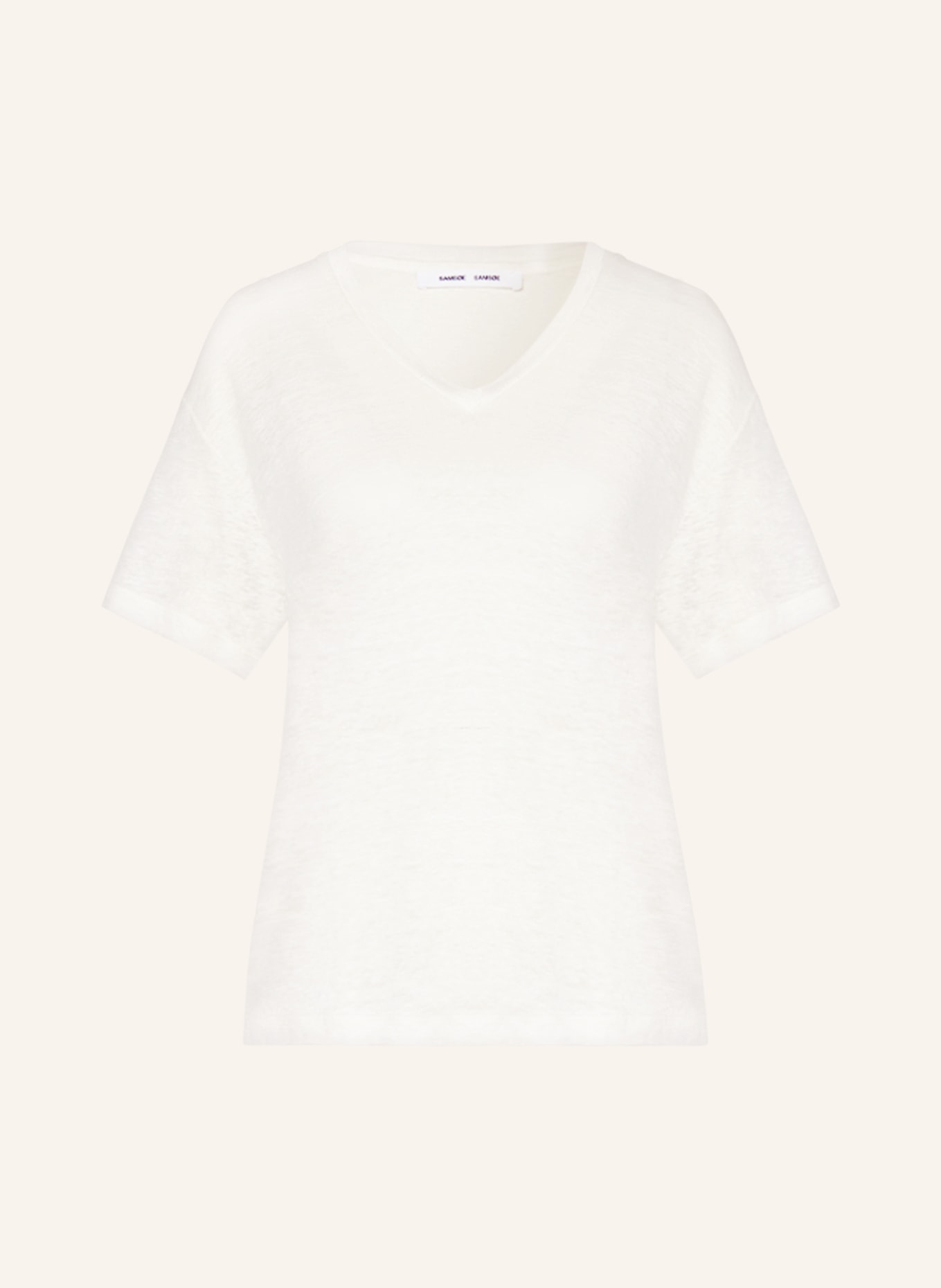 SAMSØE  SAMSØE Linen shirt SAELI, Color: WHITE (Image 1)