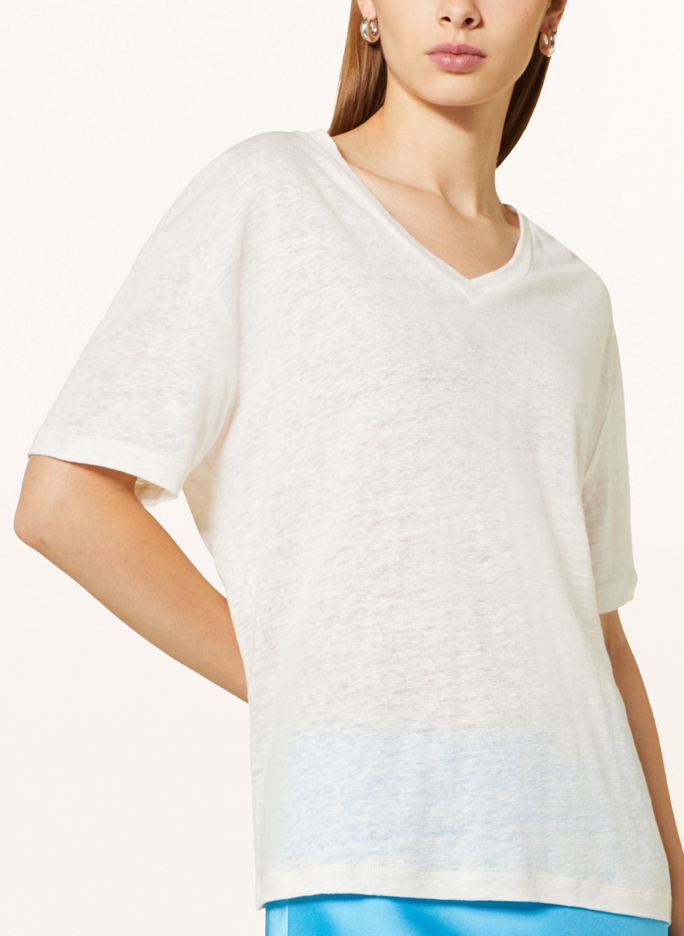 SAMSØE  SAMSØE Linen shirt SAELI, Color: WHITE (Image 4)