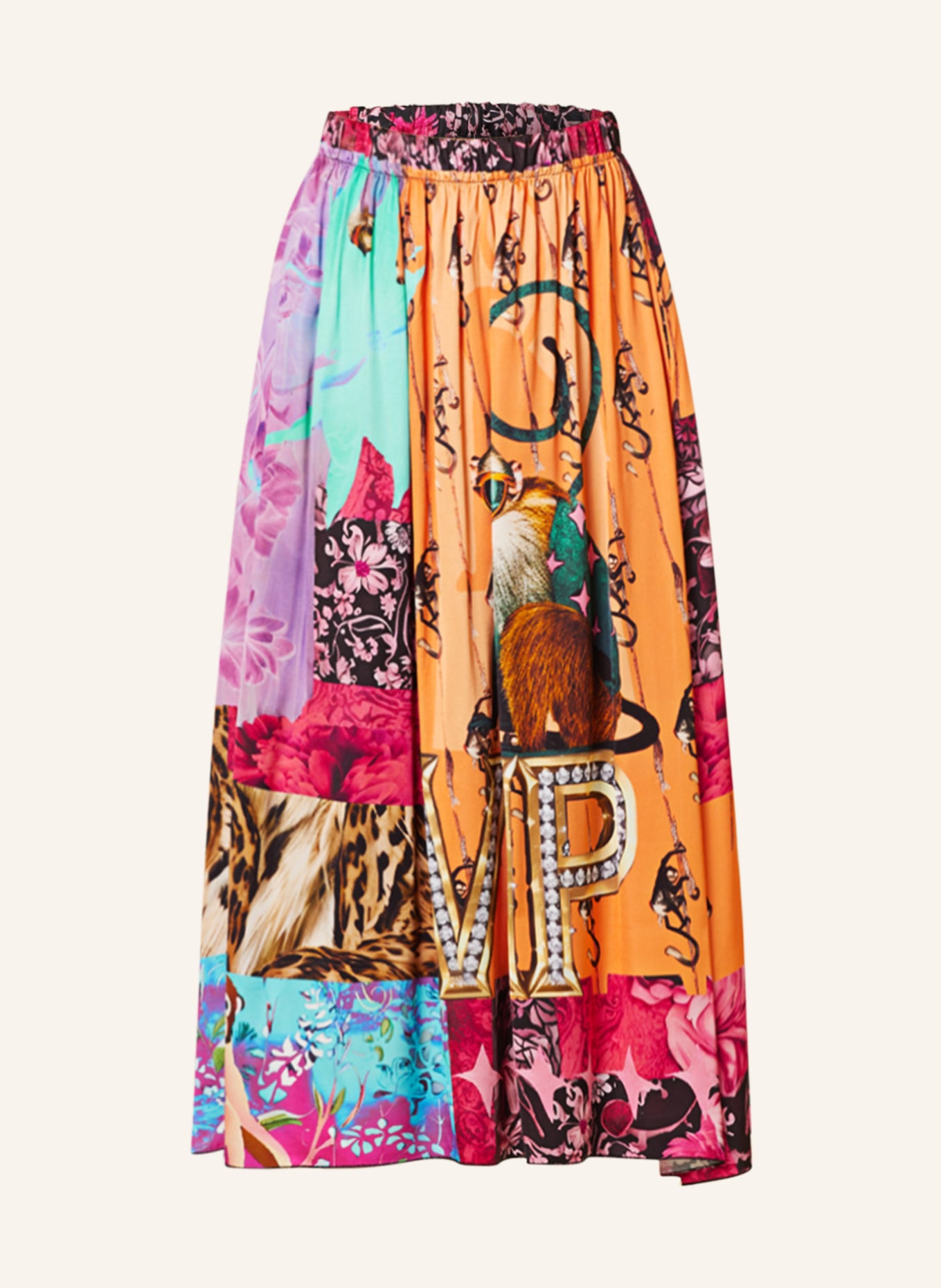 miss goodlife Skirt, Color: PURPLE/ ORANGE (Image 1)