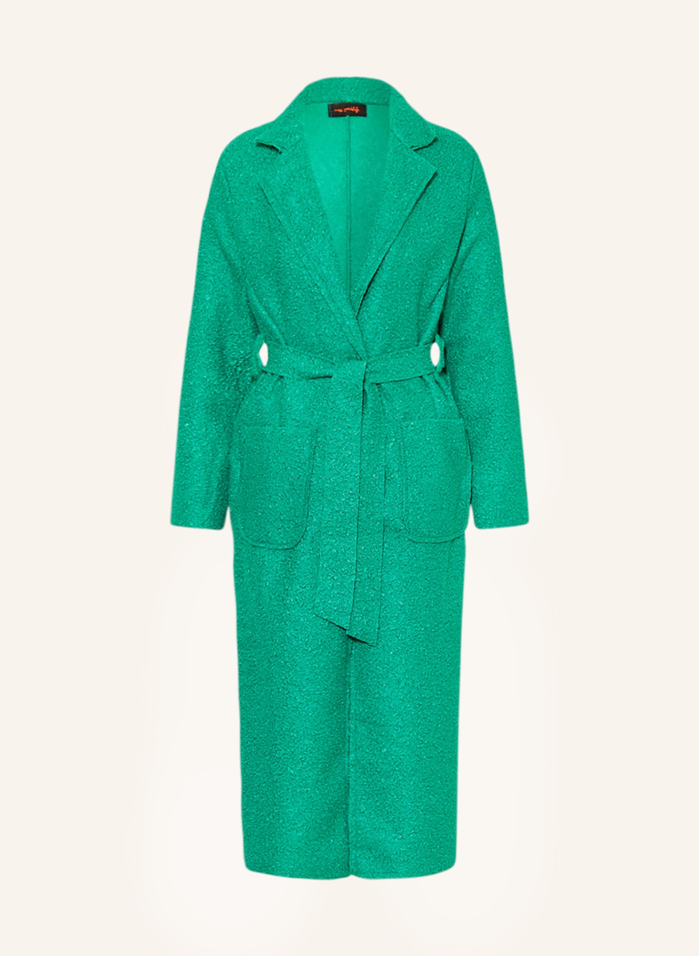 miss goodlife Bouclé coat, Color: GREEN (Image 1)