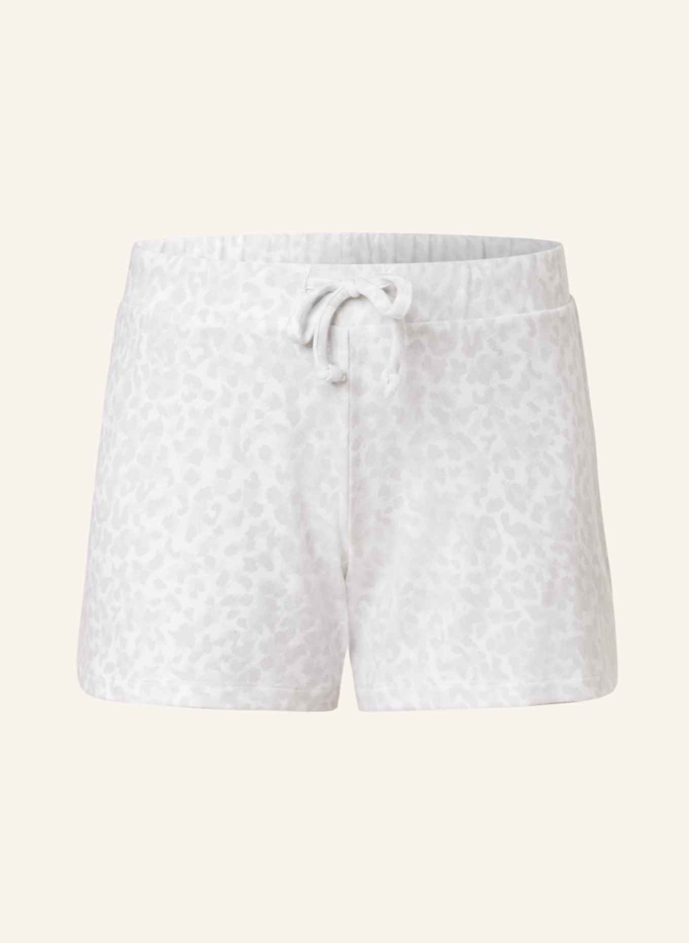 Juvia Pajama shorts, Color: LIGHT GRAY/ WHITE (Image 1)