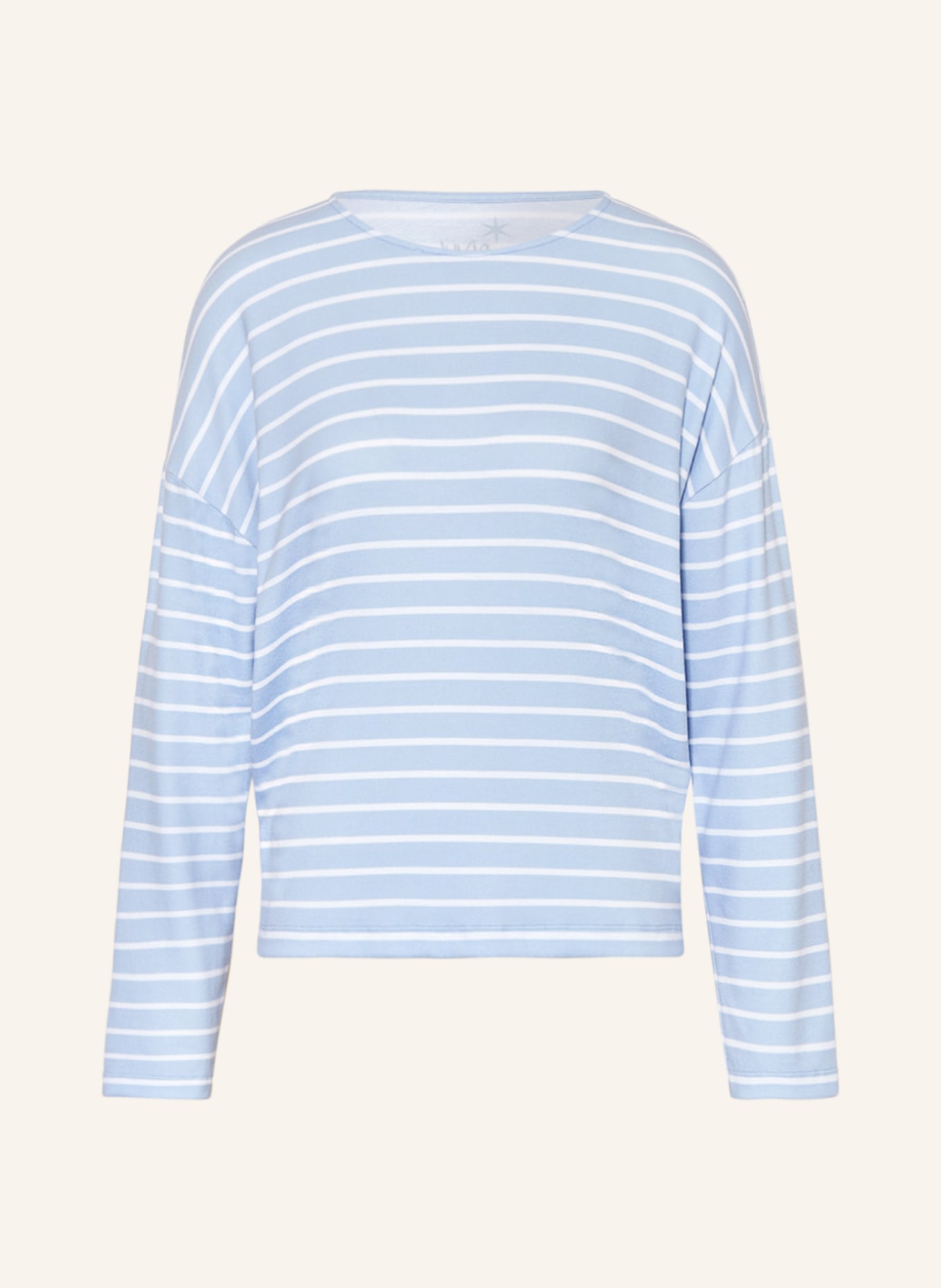 Juvia Pajama shirt, Color: LIGHT BLUE/ WHITE (Image 1)
