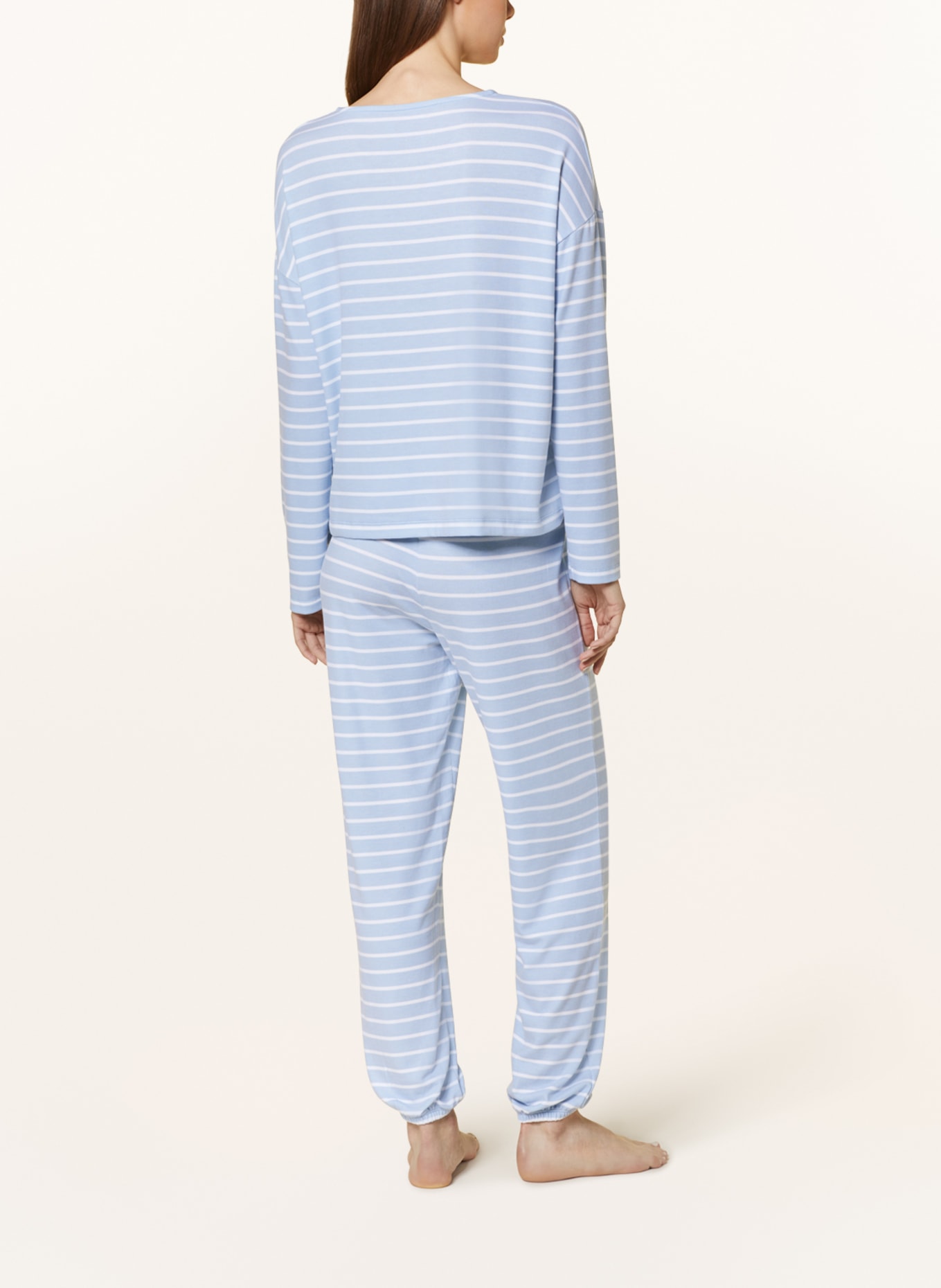 Juvia Pajama shirt, Color: LIGHT BLUE/ WHITE (Image 3)