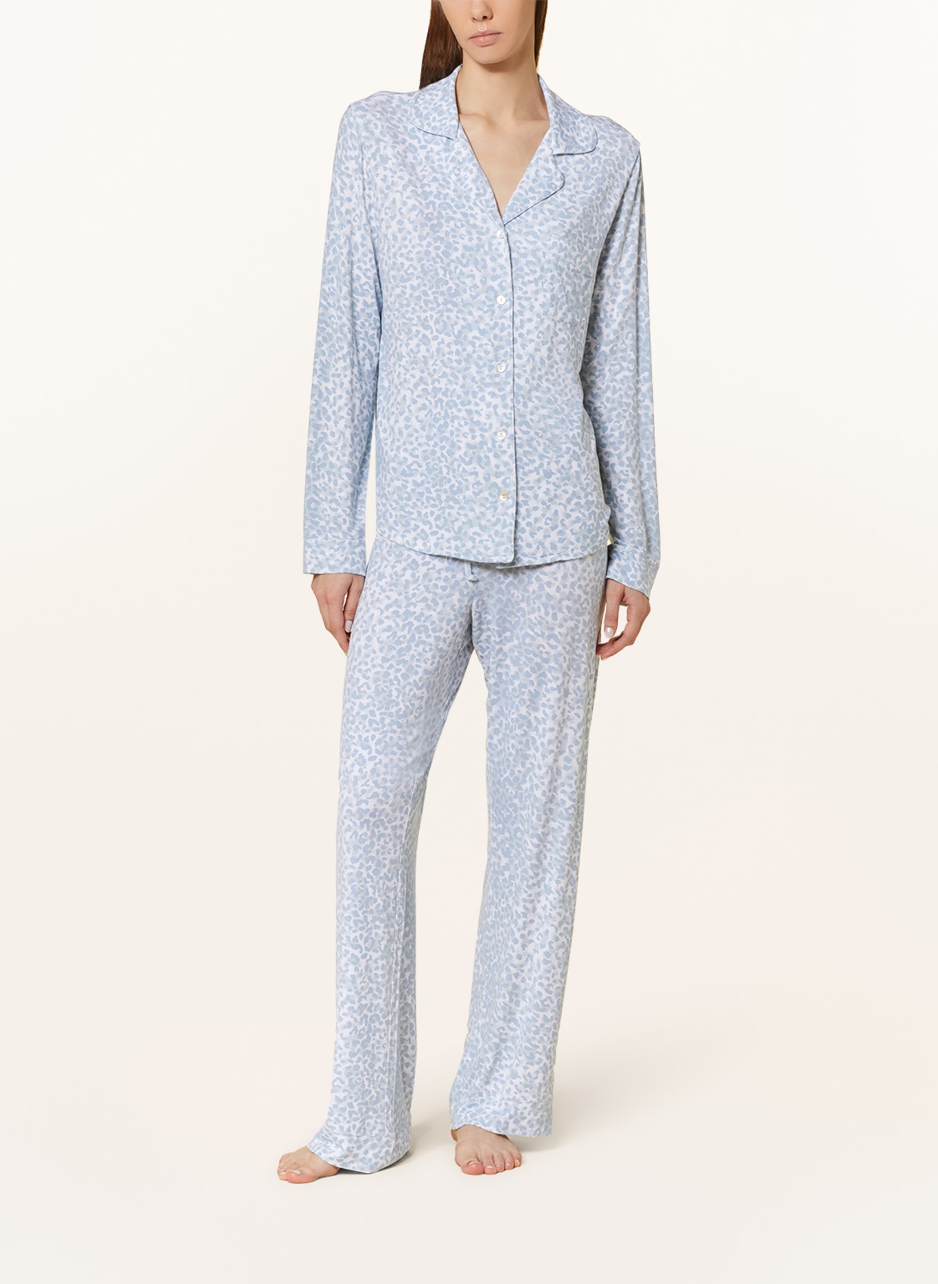 Juvia Pajamas, Color: LIGHT BLUE/ WHITE (Image 2)