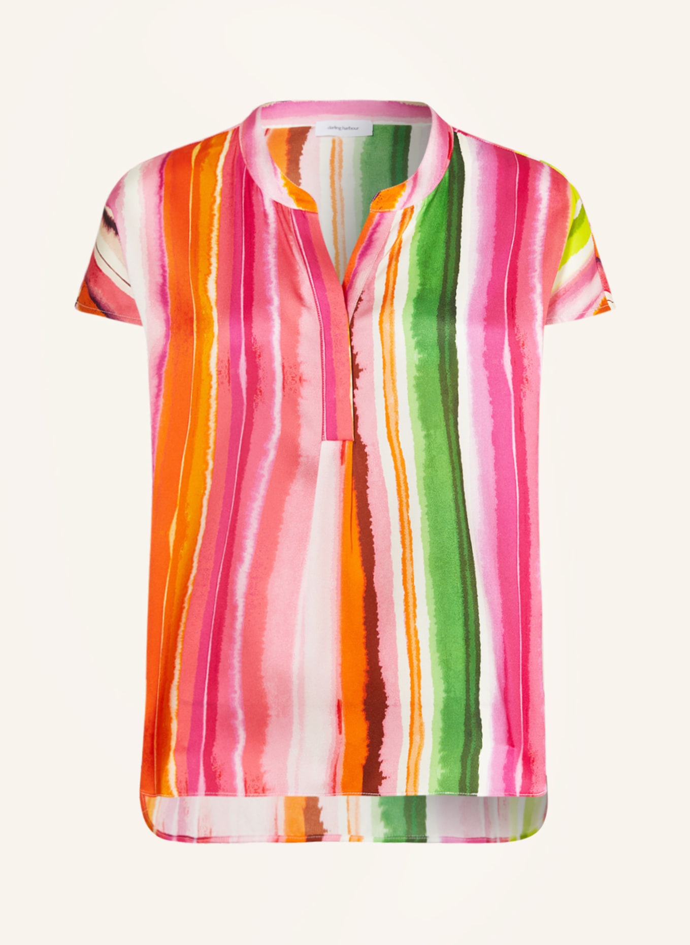 darling harbour Shirt blouse in silk, Color: PINK/ORANGE (Image 1)