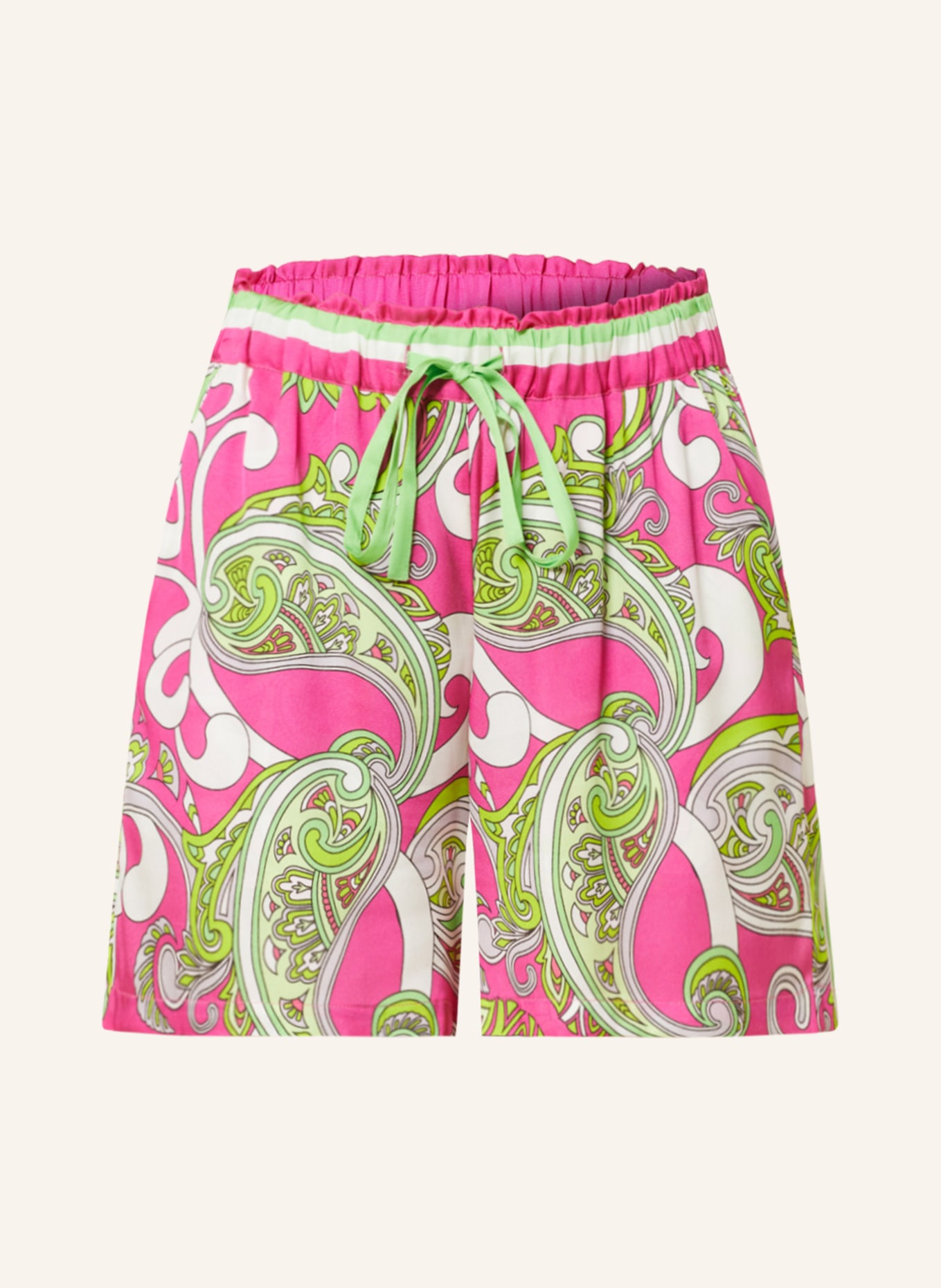 darling harbour Silk shorts, Color: PINK (Image 1)