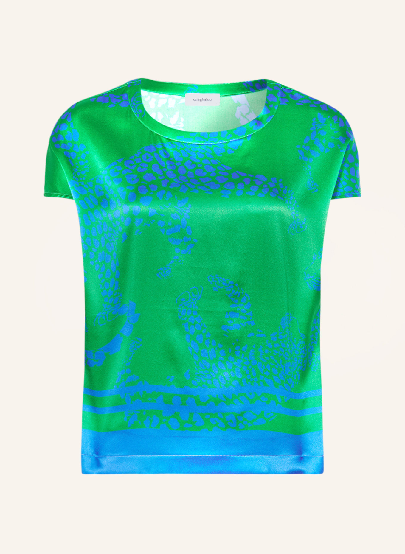 darling harbour Blusenshirt aus Seide, Farbe: apfelgrün (Bild 1)