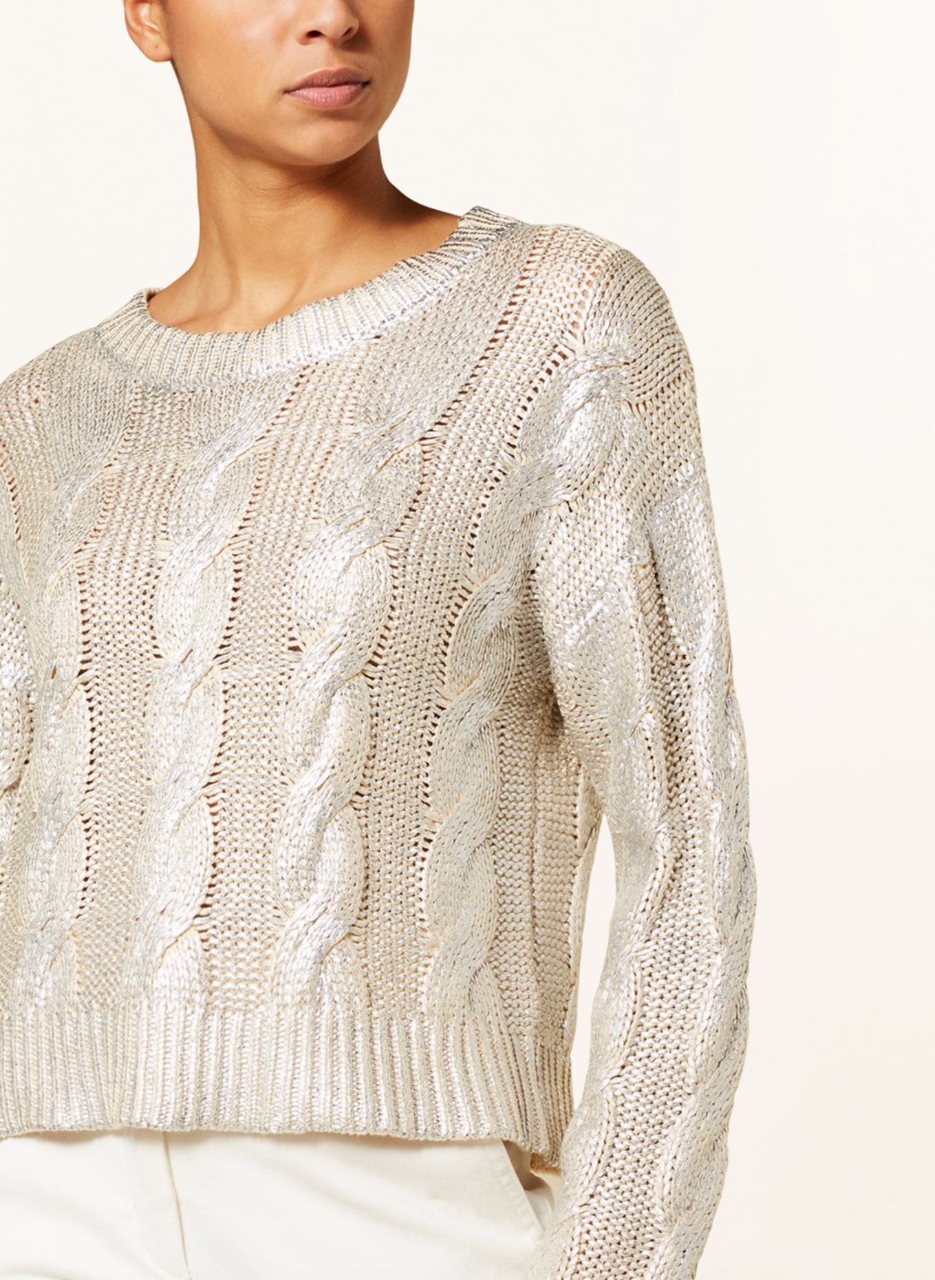 darling harbour Sweater, Color: SILVER/ LIGHT BROWN (Image 4)