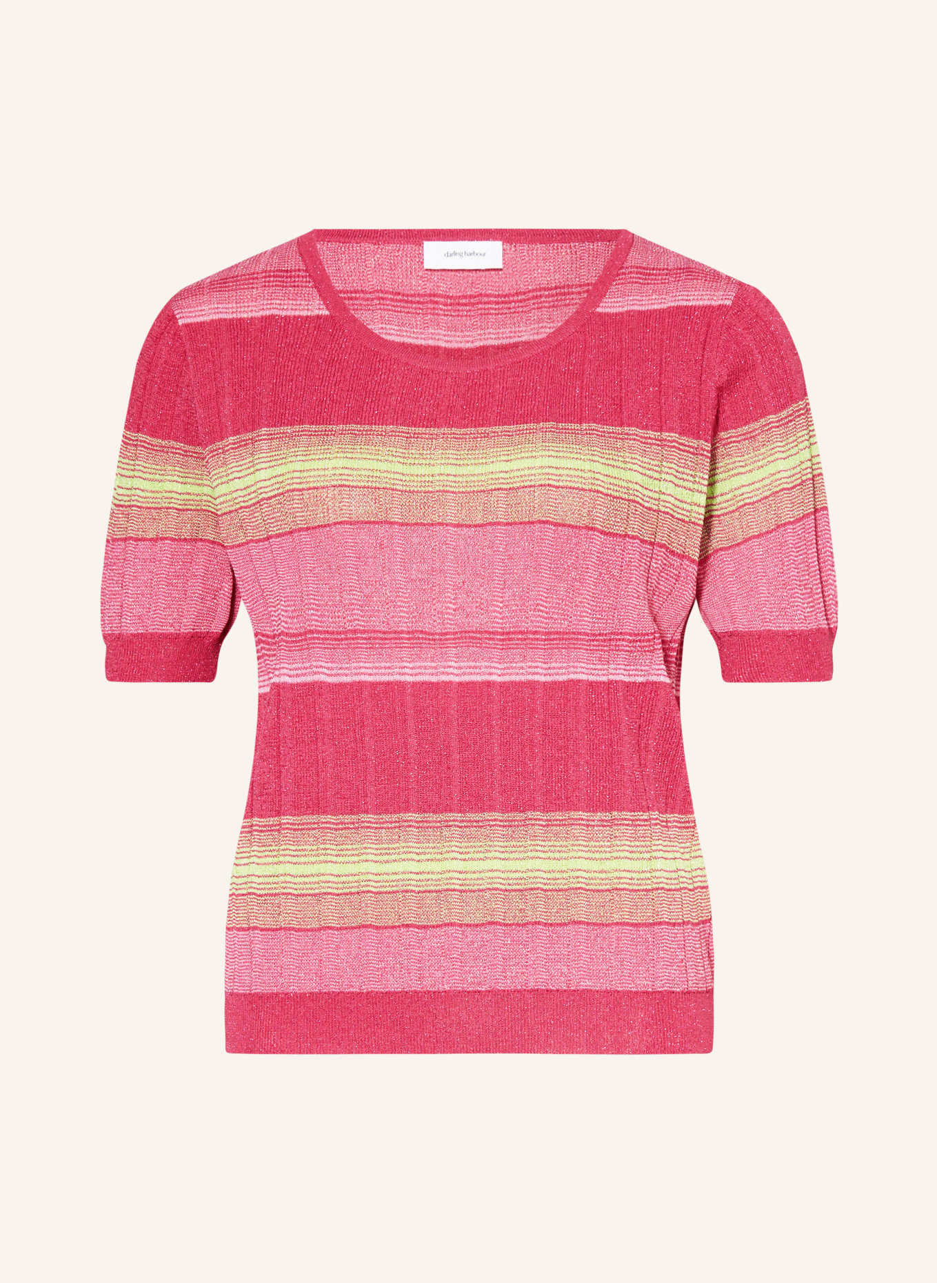 darling harbour Knit shirt, Color: PINK RINGEL (Image 1)