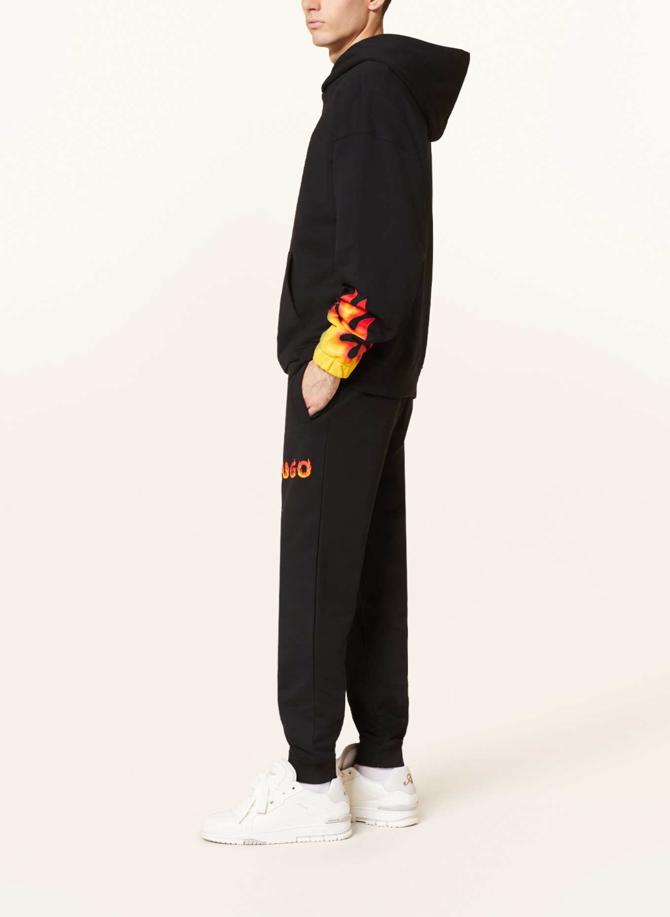 HUGO Sweatpants DRADA, Color: BLACK (Image 4)