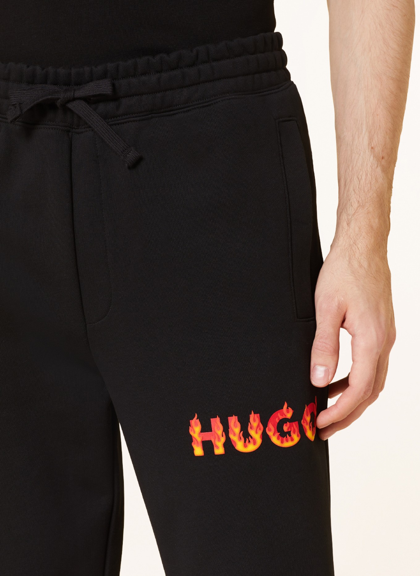 HUGO Sweatpants DRADA, Color: BLACK (Image 5)